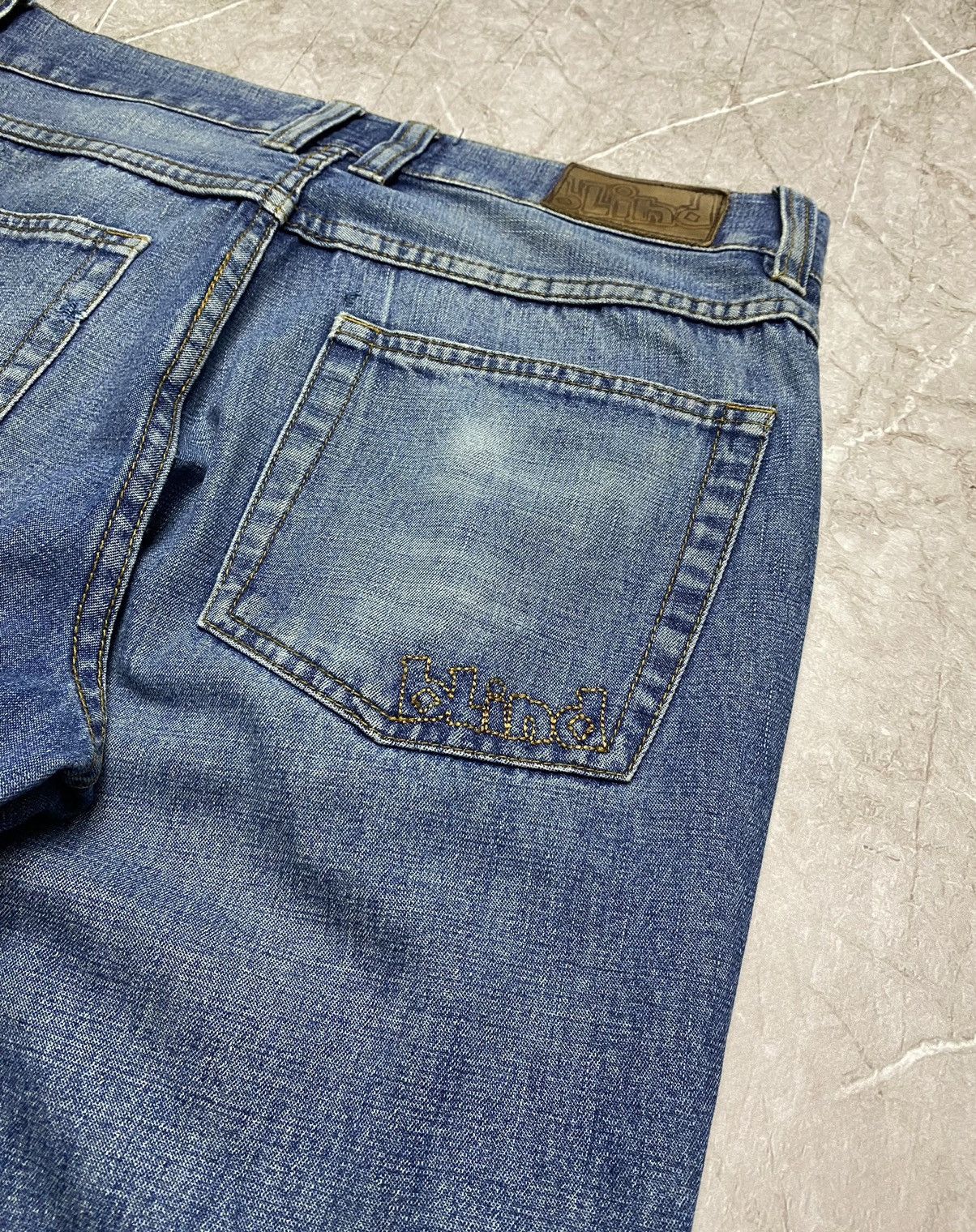 Hook-Ups × Shorty's Skateboards × Vintage Vintage 90s Blind Skateboards Reaper Baggy Jeans Size US 32 / EU 48 - 13 Thumbnail