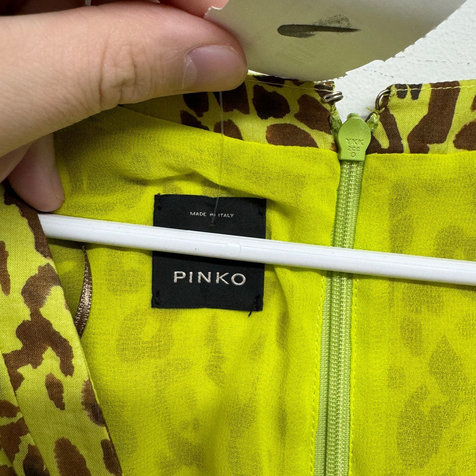 Pinko PINKO Belted Button Down Leopard Print Mini Dress Size 4 Size S / US 4 / IT 40 - 3 Thumbnail