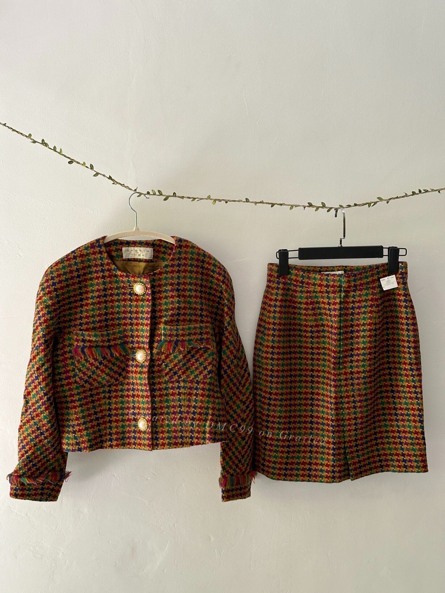 Vintage Saskia Vintage Wool Suit Size M / US 6-8 / IT 42-44 - 1 Thumbnail