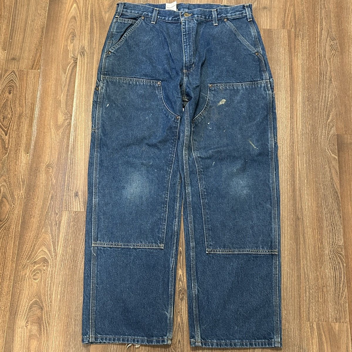 Carhartt Carhartt denim pants double knee 36×30 Size US 36 / EU 52 - 1 Thumbnail