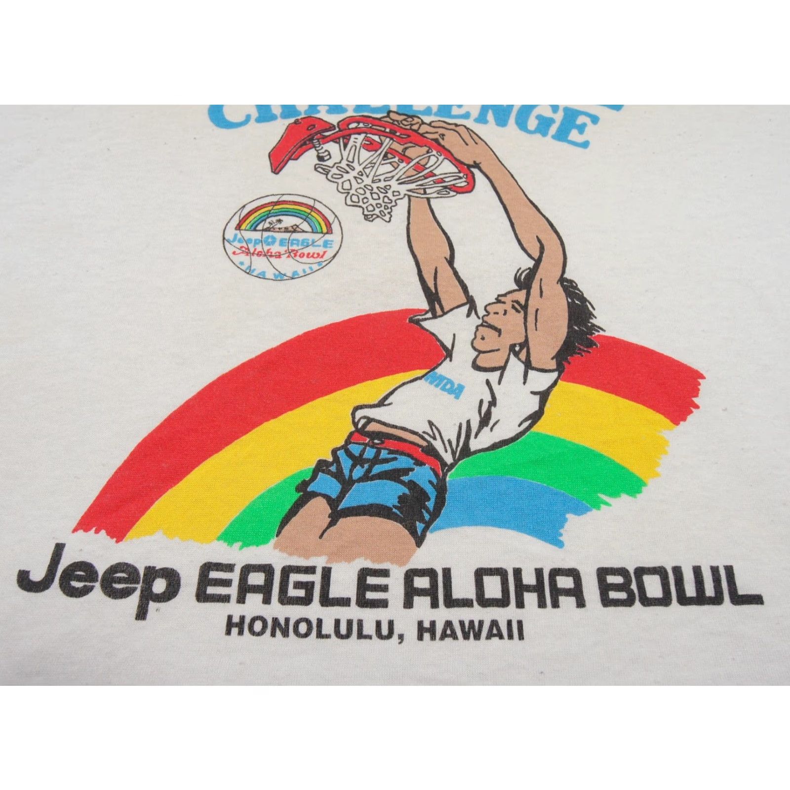 Other VINTAGE Jeep Eagle Aloha Bowl - 3 on 3 Basketball Challenge Tank Shirt Mens XL White Graphic Print Sports Hawaii 1990s Mens Size US XL / EU 56 / 4 - 3 Thumbnail