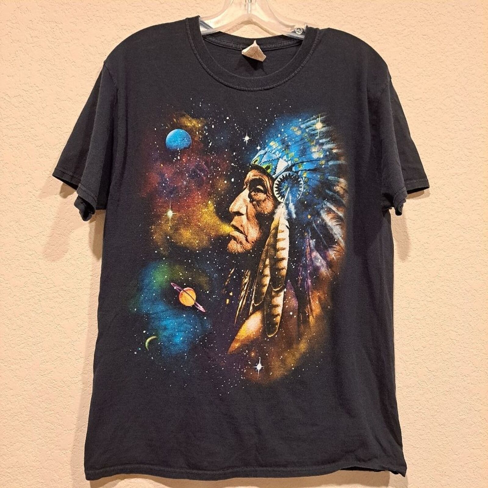 Fruit Of The Loom Vintage Fruit of the Loom t-shirt Native American chief M Size US M / EU 48-50 / 2 - 4 Thumbnail