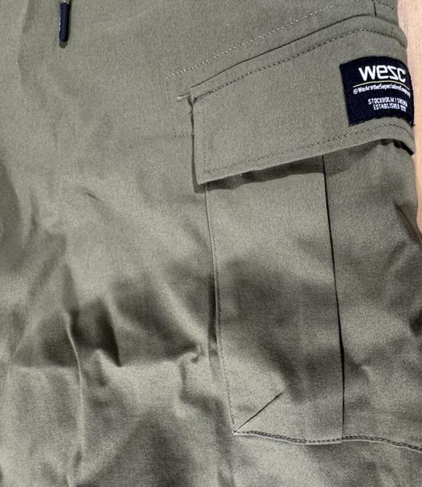 WeSC We Are the Superlative Conspiracy Olive Green Cargo Pants Size US 34 / EU 50 - 2 Thumbnail