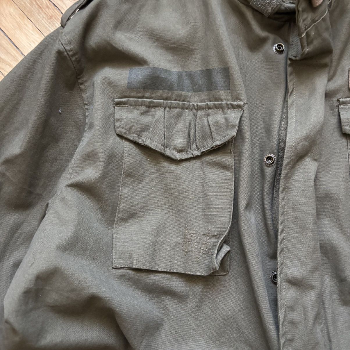 20471120 × Le Grande Bleu (L.G.B.) Rare Avant-Garde Vintage Military M-65 Jacket Taxi Driver Size US XL / EU 56 / 4 - 8 Thumbnail