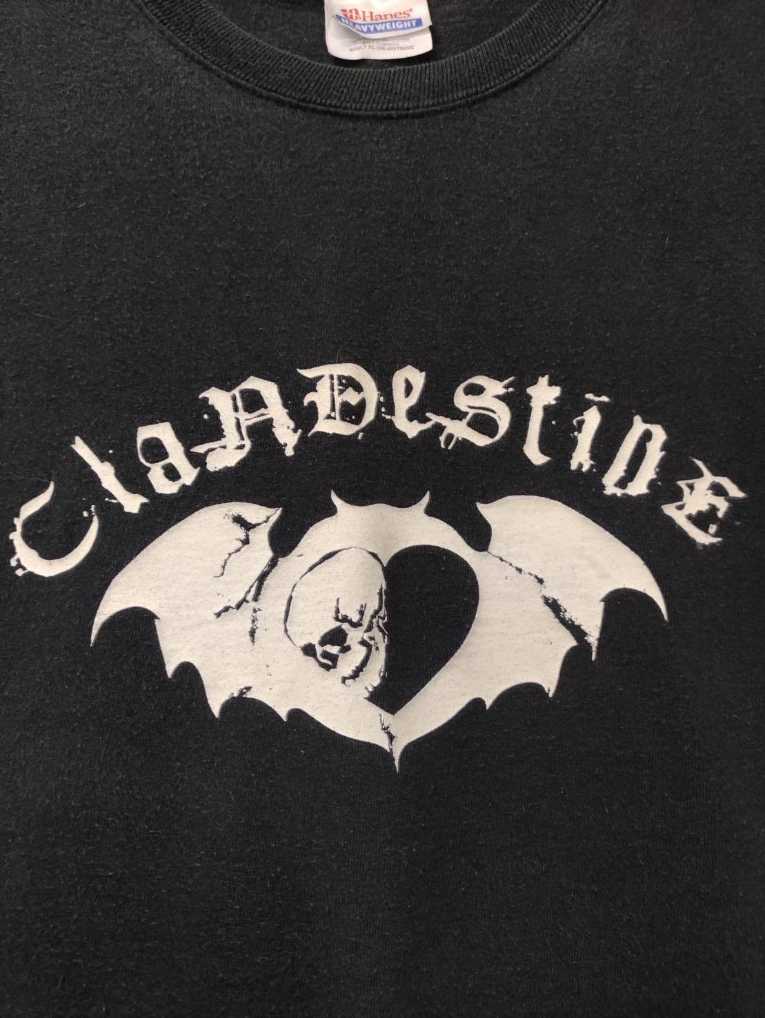 Band Tees × Vintage Rare! Vtg 00's Clandestine Industries " Bartskull " Logo OG Size US XL / EU 56 / 4 - 4 Thumbnail