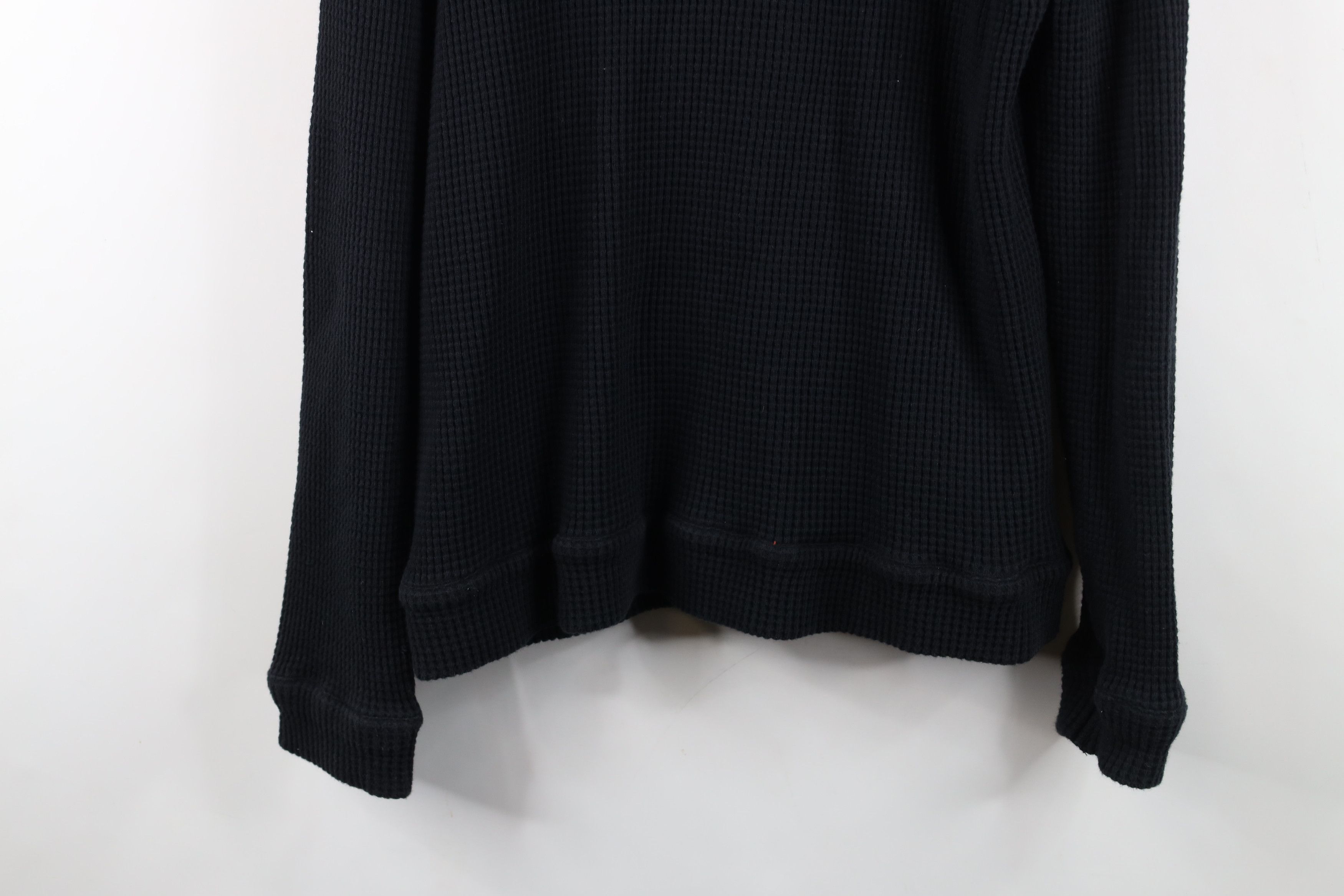Armani Exchange Armani Exchange Leather Trim Thermal Waffle Knit Hoodie Size US L / EU 52-54 / 3 - 13 Thumbnail