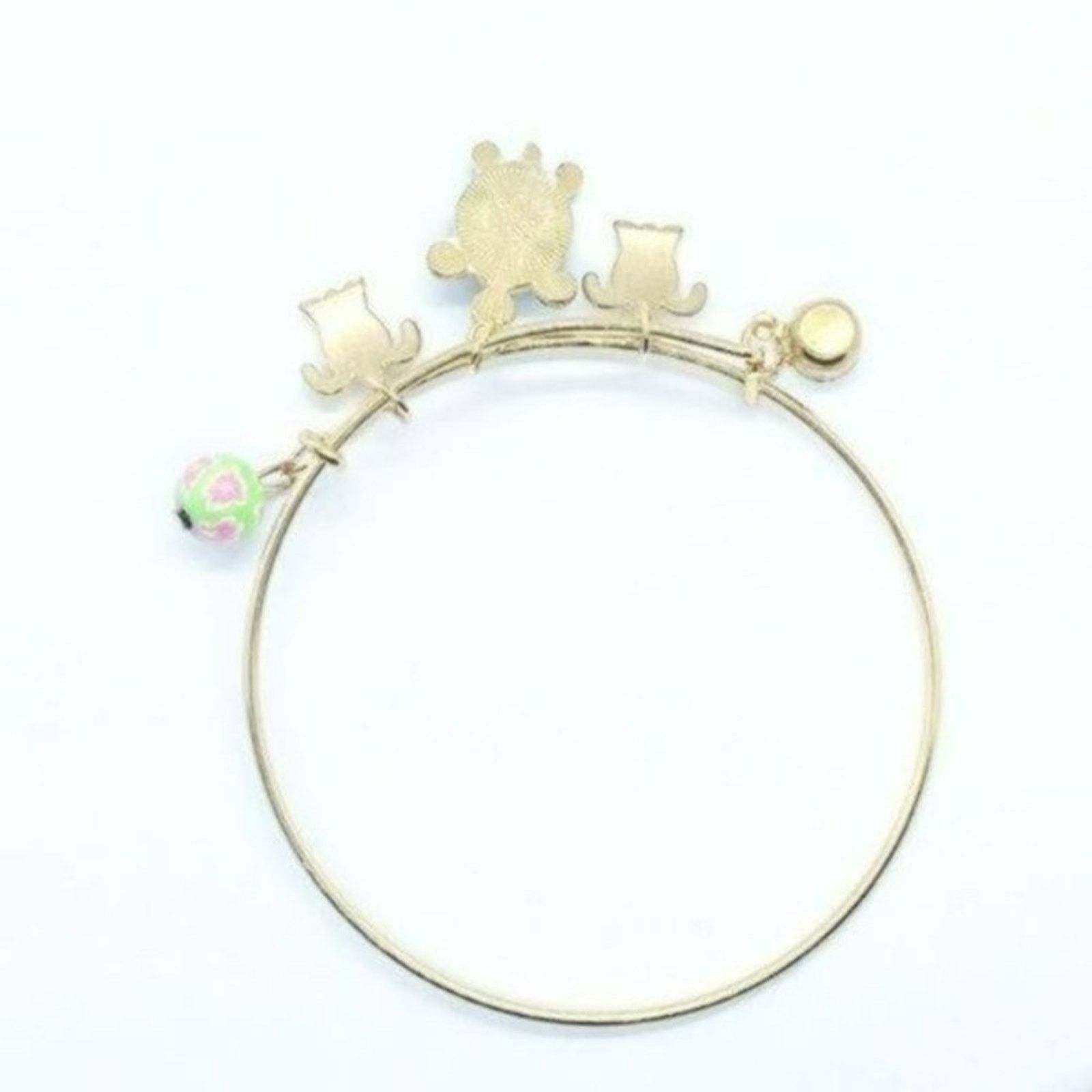 Boutique Moschino Beaded Sea Turtle Charm Colorful Bangle Bracelet Size ONE SIZE - 4 Thumbnail