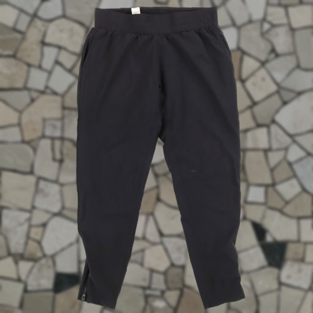 Vintage Tasc High Stretch Performance Polyester Woven Jogger Pants Black Men's S Size US 29 - 1 Thumbnail