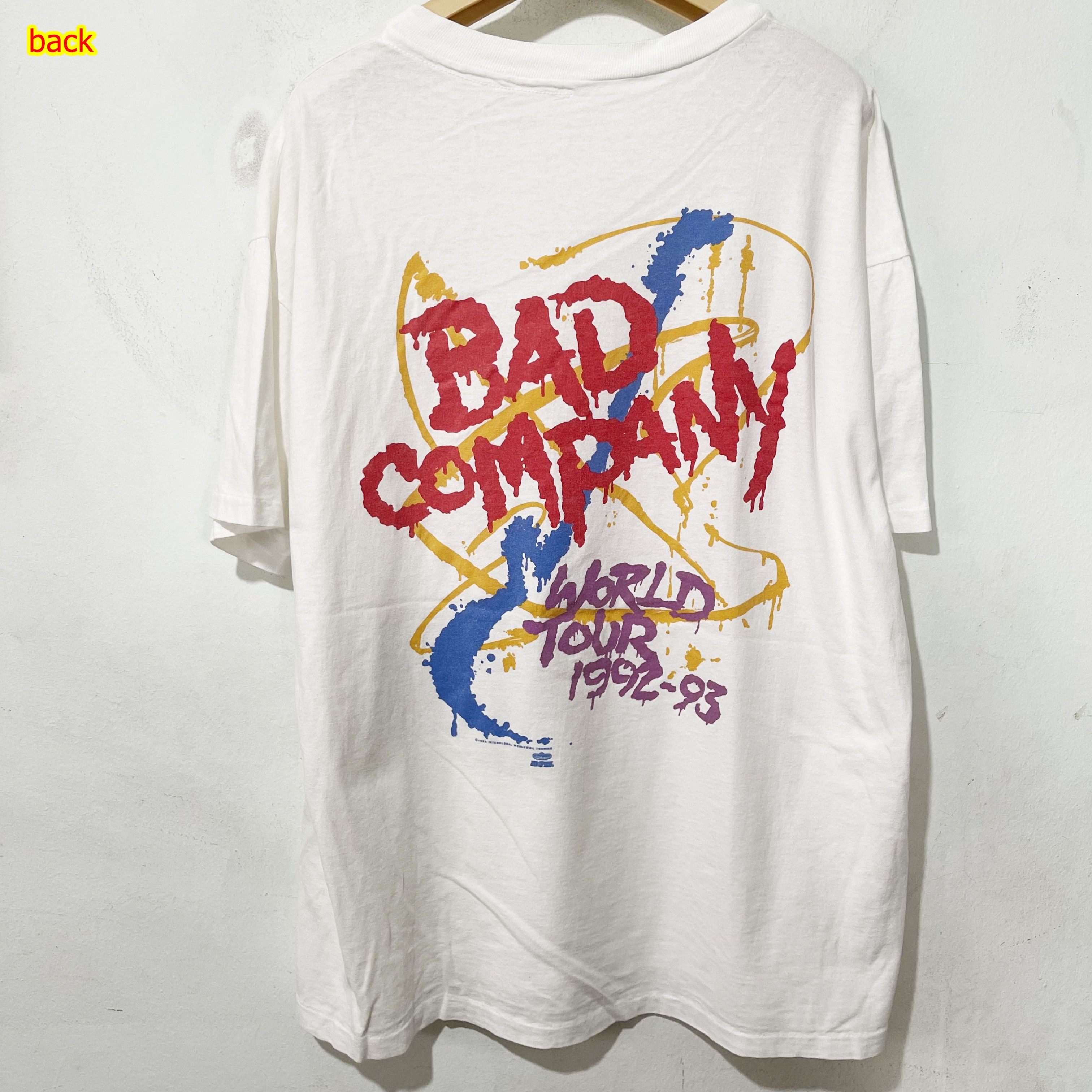 Vintage Vintage 1992 Bad Company “Here Comes Trouble” T-Shirt Size US XL / EU 56 / 4 - 3 Thumbnail