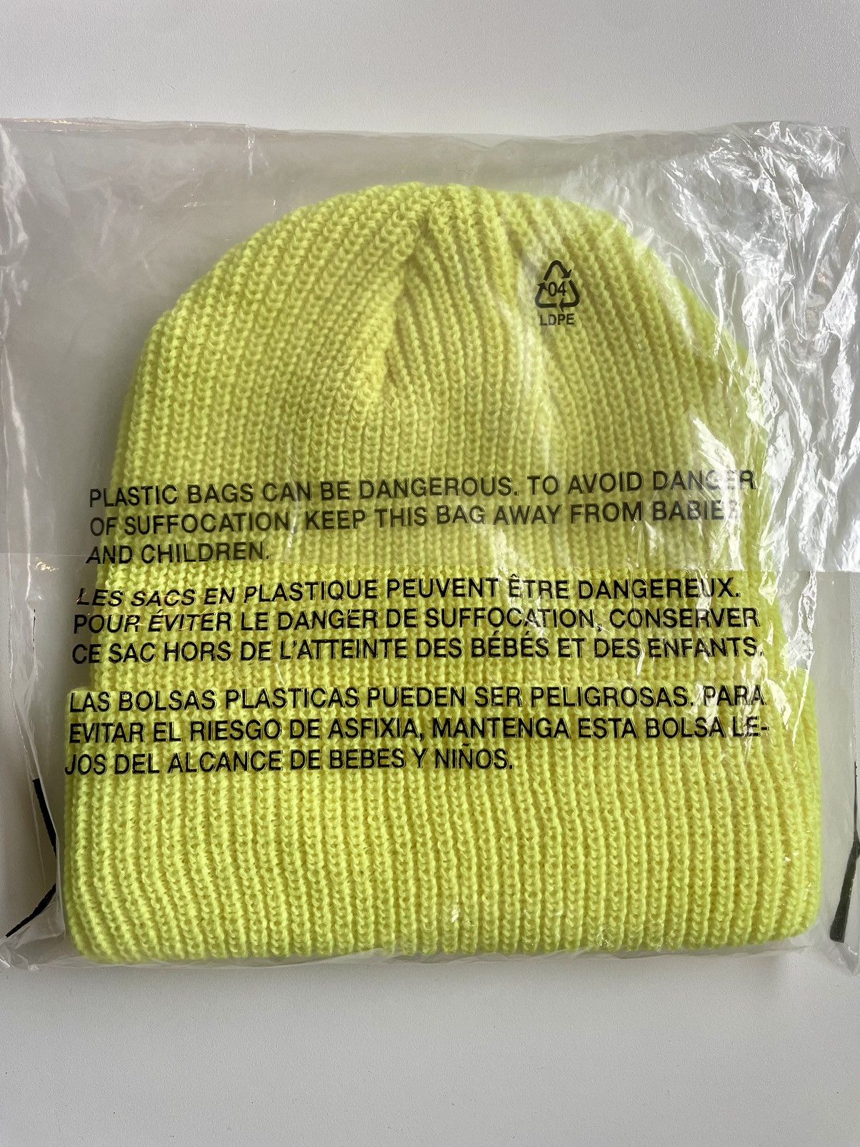 Supreme Ss22 Loose Gauge Beanie LIGHT LIME Size ONE SIZE - 3 Thumbnail
