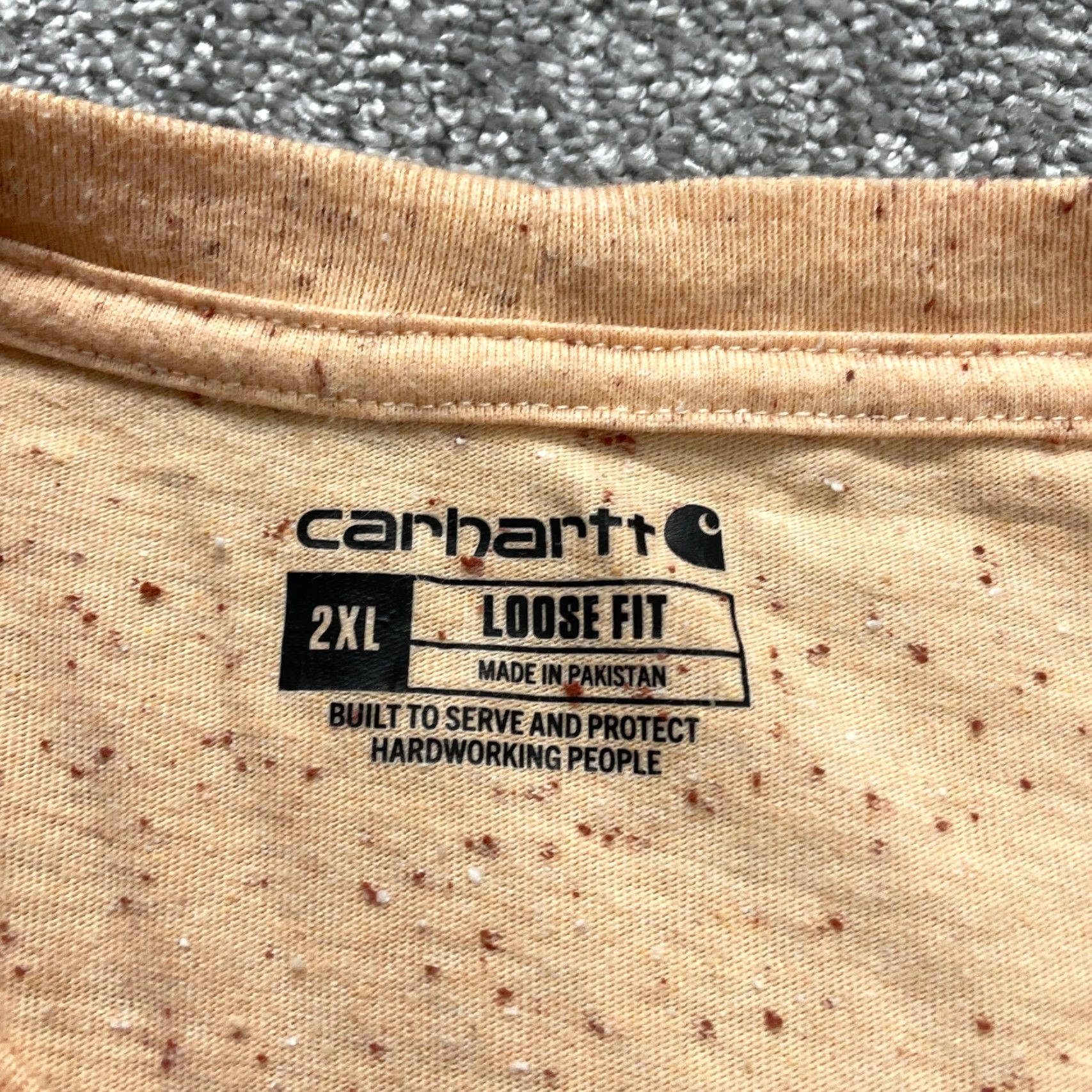 Carhartt Carhartt K87 Loose Fit T-Shirt Men 2XL Orange Crew Neck Cotton Tee Pocket Shirt Casual Classic Outdoor Mens Size US XXL / EU 58 / 5 - 5 Thumbnail