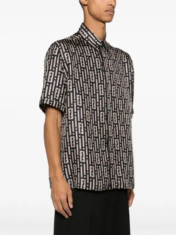 Fendi o1loc1c0824 Shirt in Black/Ecru Size US XL / EU 56 / 4 - 5 Thumbnail