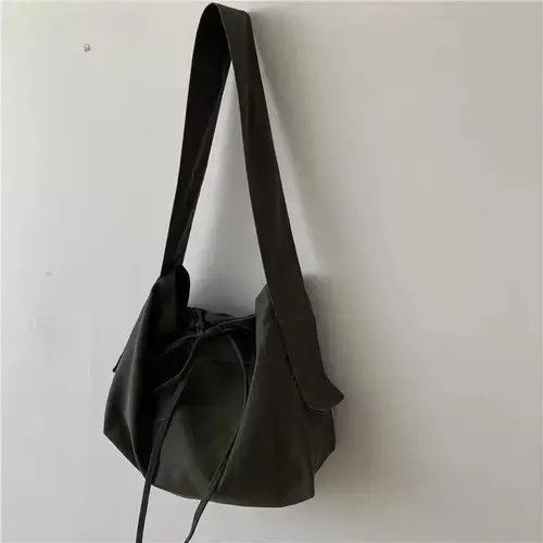Japanese Brand Loose fit green burlap shoudler tote bag Size ONE SIZE - 3 Thumbnail