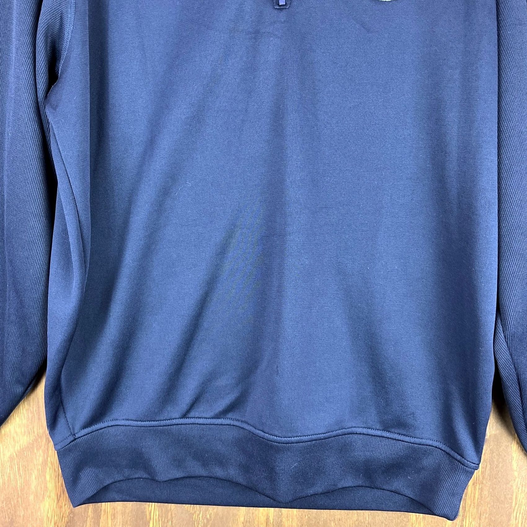 Footjoy FootJoy Mens Quarter Zip Pullover Navy Blue Aurora Performance Athletic Large Jacket Size US L / EU 52-54 / 3 - 4 Thumbnail