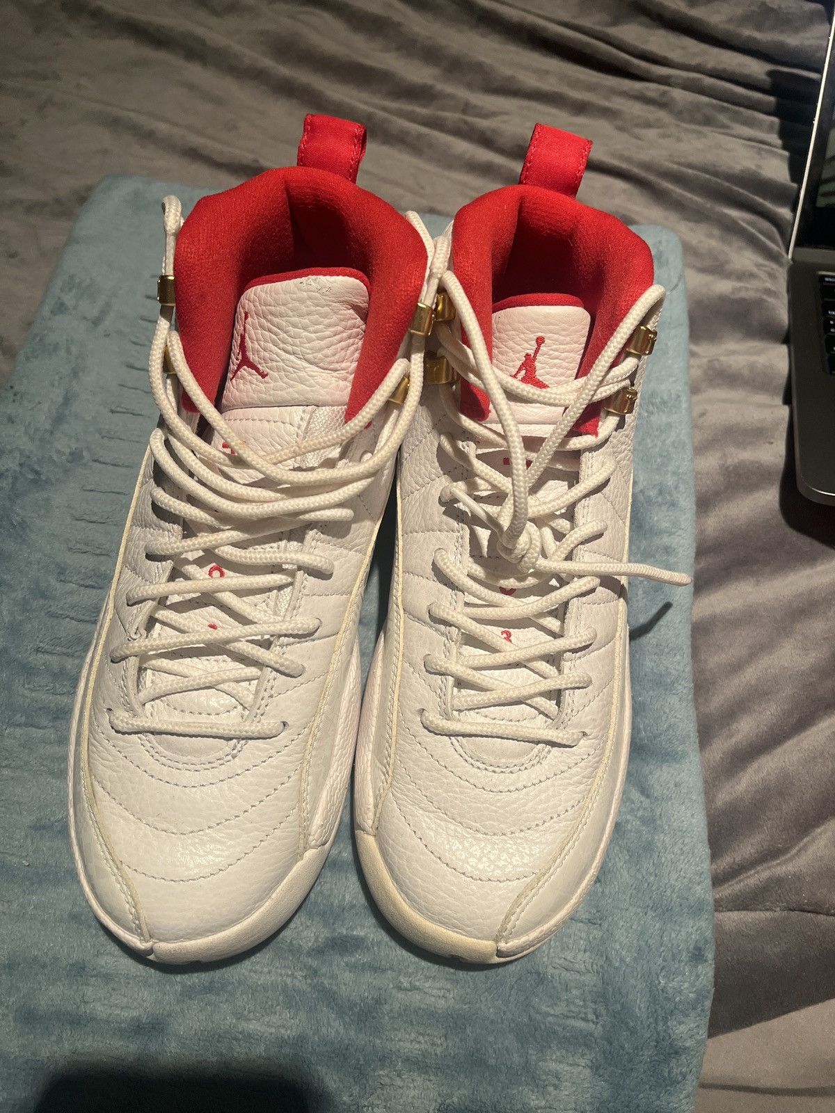 Jordan Brand jordan 12 retro gs fiba Size US 5.5 / EU 38 - 5 Thumbnail