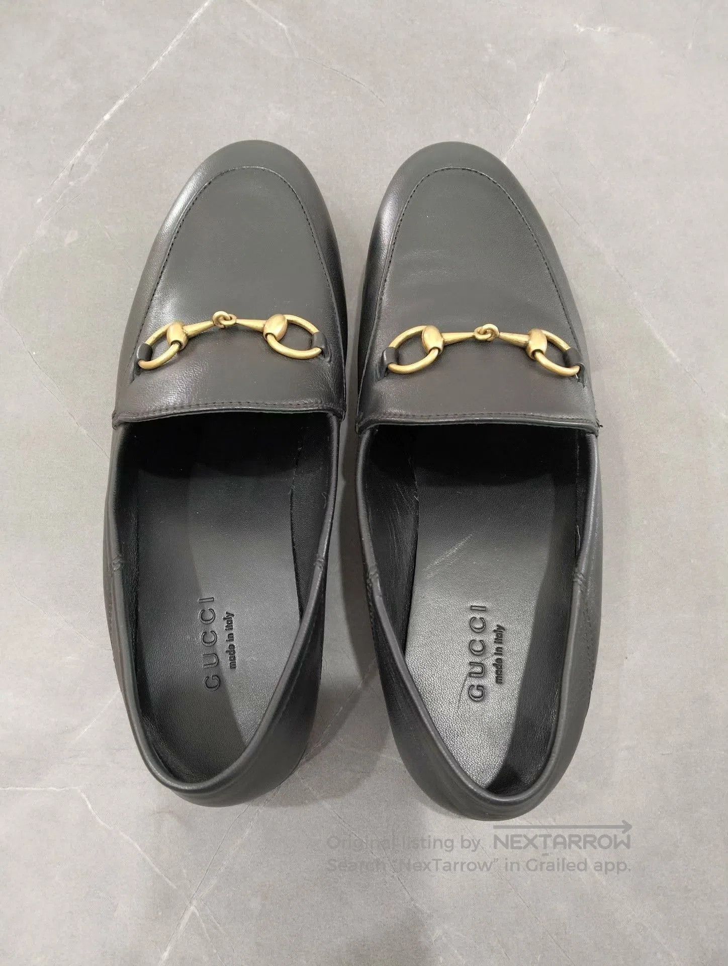 Gucci Gucci Black Leather Horsebit Loafers. Size US 4.5 / IT 34.5 - 4 Thumbnail