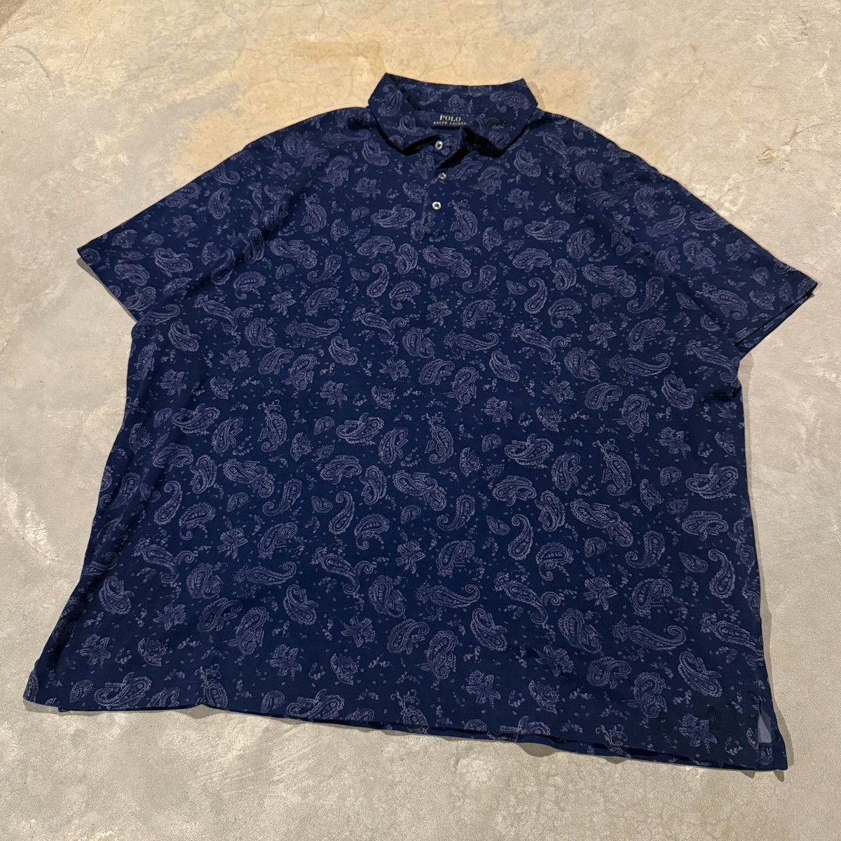Polo Ralph Lauren Vtg Polo Ralph Lauren Paisley Floral Pattern Polo Shirt Size US XXL / EU 58 / 5 - 2 Thumbnail