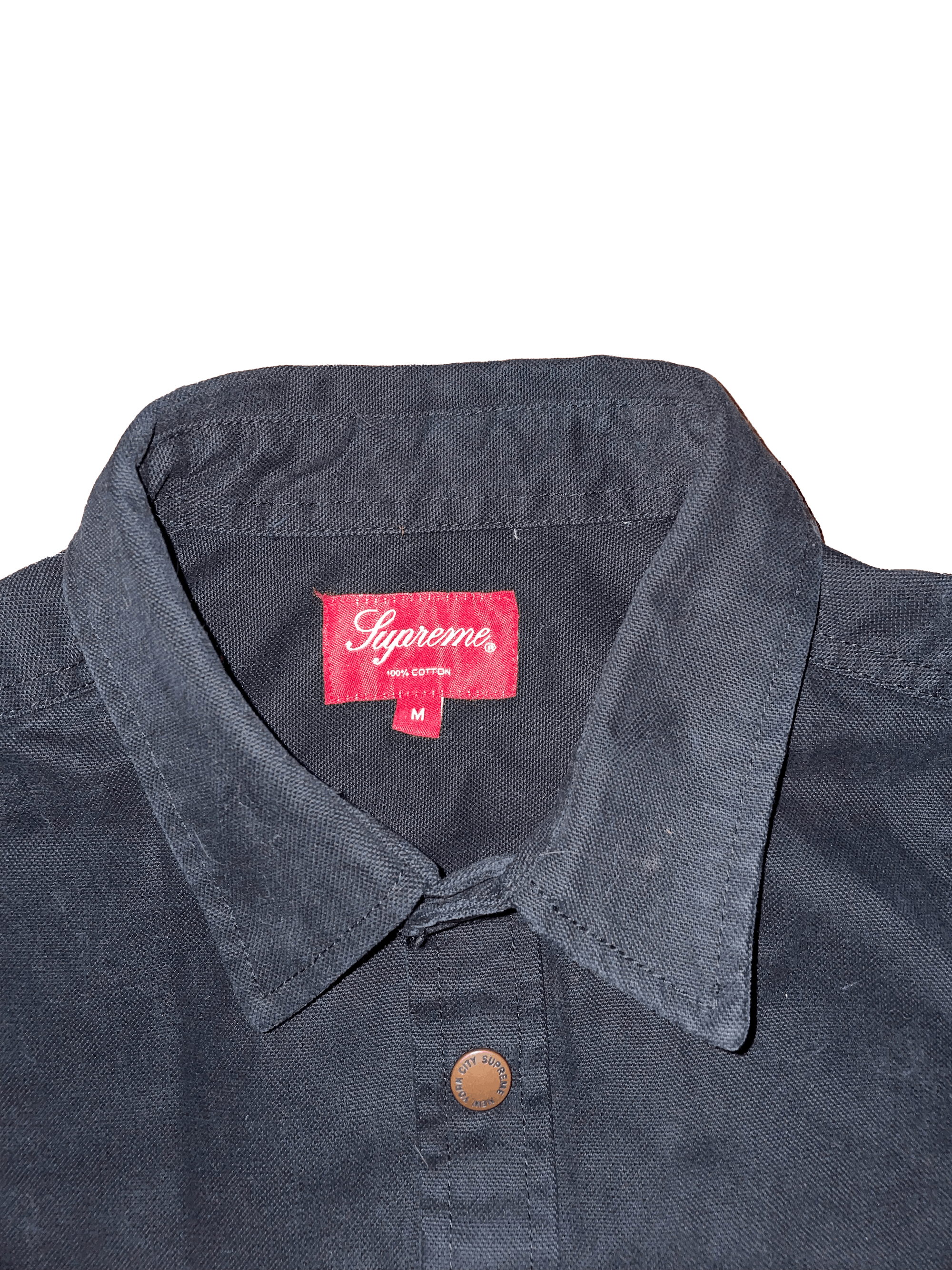 Supreme Logo Taping Work Shirt - www.ronaldseam.com
