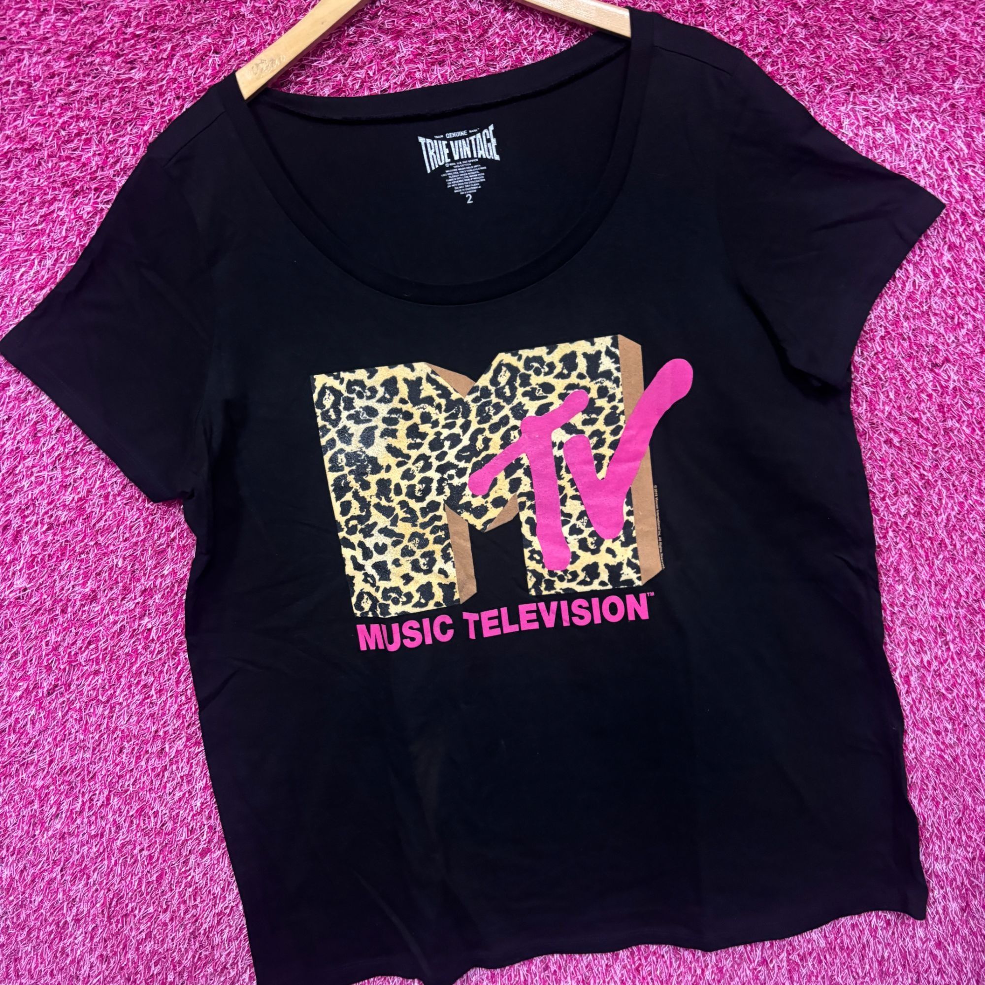 Mtv MTV Jersey Shore Style Leopard print logo Tshirt plus size 2 Size XS / US 0-2 / IT 36-38 - 3 Thumbnail