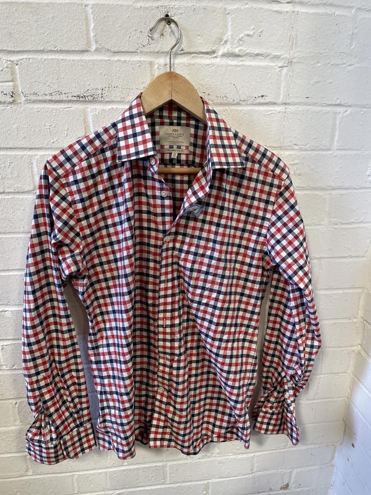 Hawes & Curtis Hawes & Curtis Men's Checkered Button-Down Shirt Size US L / EU 52-54 / 3 - 1 Thumbnail