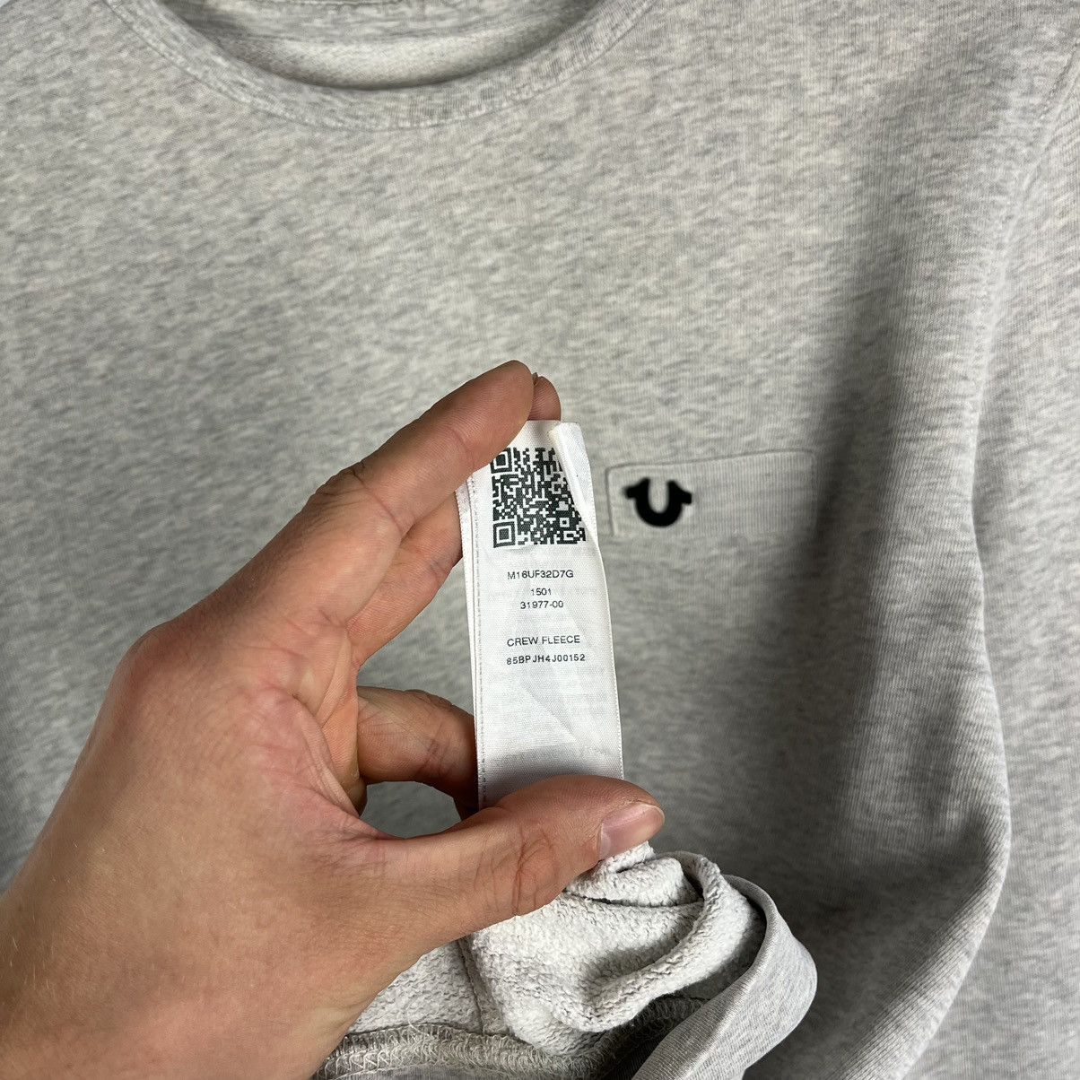 True Religion Hype Y2K True Religion Sweatshirt Gray Crewneck Logo Size S Size US S / EU 44-46 / 1 - 7 Thumbnail