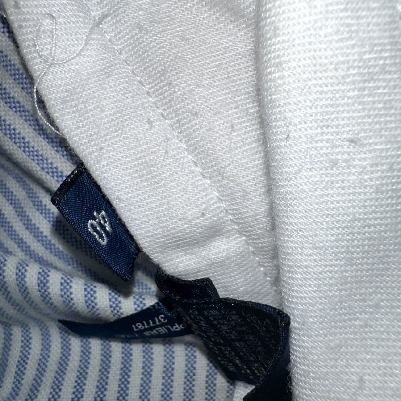 Polo Ralph Lauren Polo Ralph Lauren Bermuda Shorts Blue White Striped Classic Fit Size 40 Men Cotton Blend Zip Pockets Embroidered Logo Size US L / EU 52-54 / 3 - 3 Thumbnail