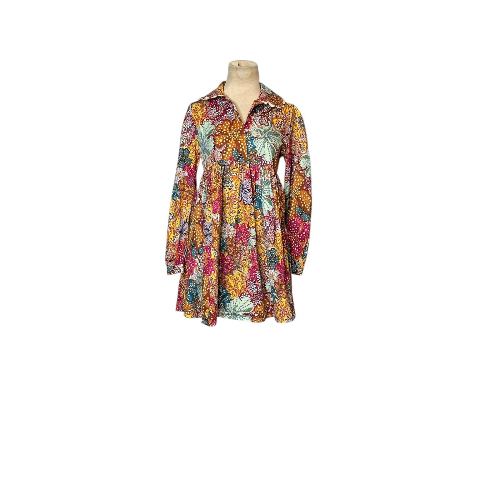 Other Kika Vargas Colorful Floral Babydoll Mini Dress size XXS Size XXS / US 00 / IT 34 - 8 Thumbnail