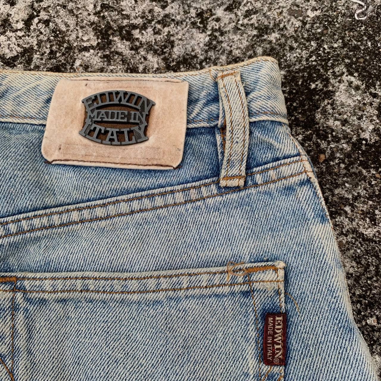Edwin Vintage Edwin Italy Ripped Jeans Light Wash Denim Size US 27 - 11 Thumbnail
