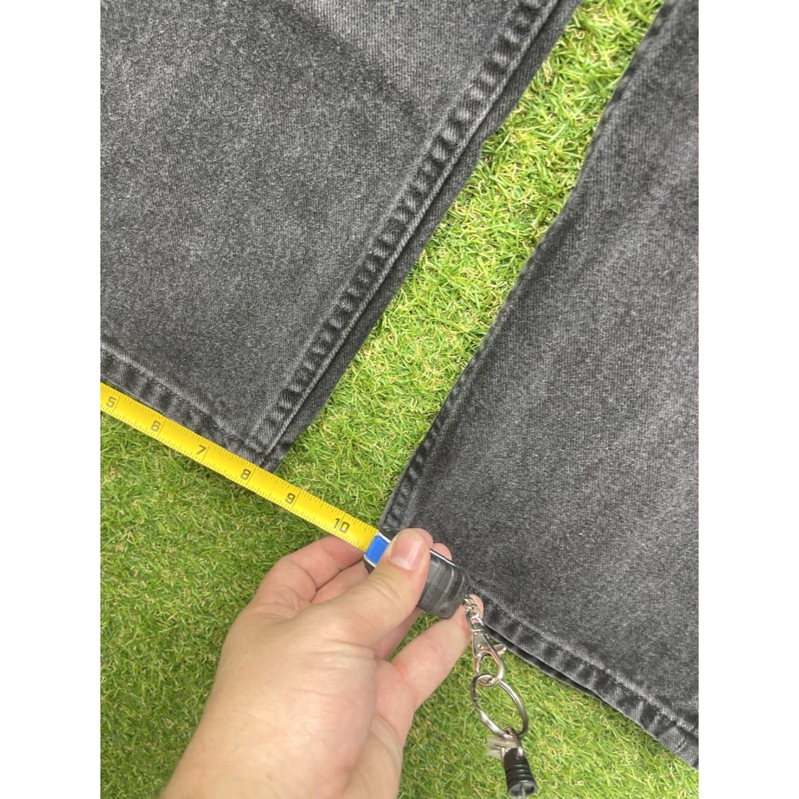 Nautica VINTAGE Nautica Jeans Mens 36x30 Black Denim Relaxed Fit 5-Pocket Belt Loops Pockets Straight Skater Y2K Grunge Hip Hop Size US 36 / EU 52 - 7 Thumbnail