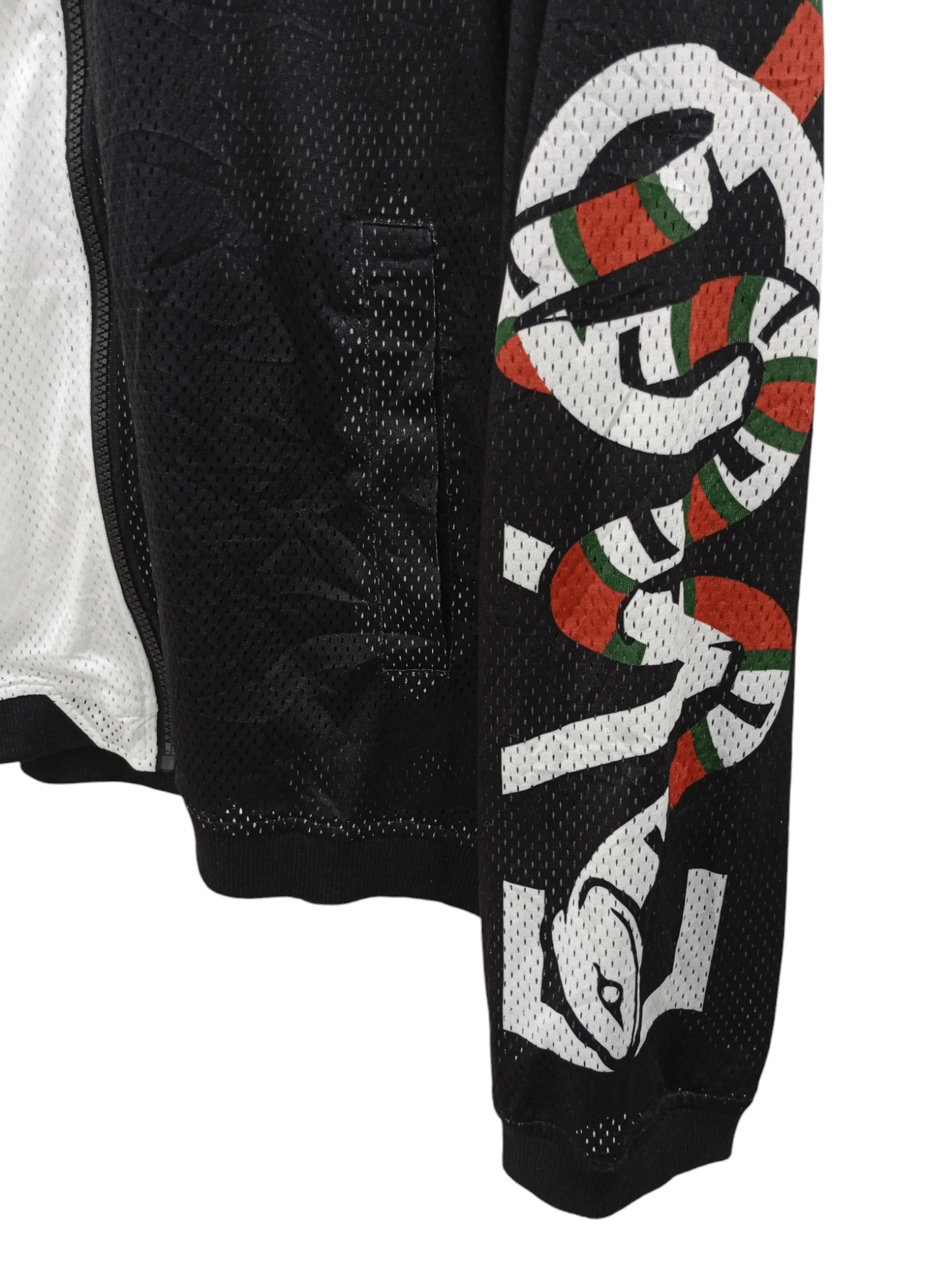 Japanese Brand 🔥🔥RE 730 Snake Printed Motif Sheer Mesh Jacket Size US L / EU 52-54 / 3 - 10 Thumbnail
