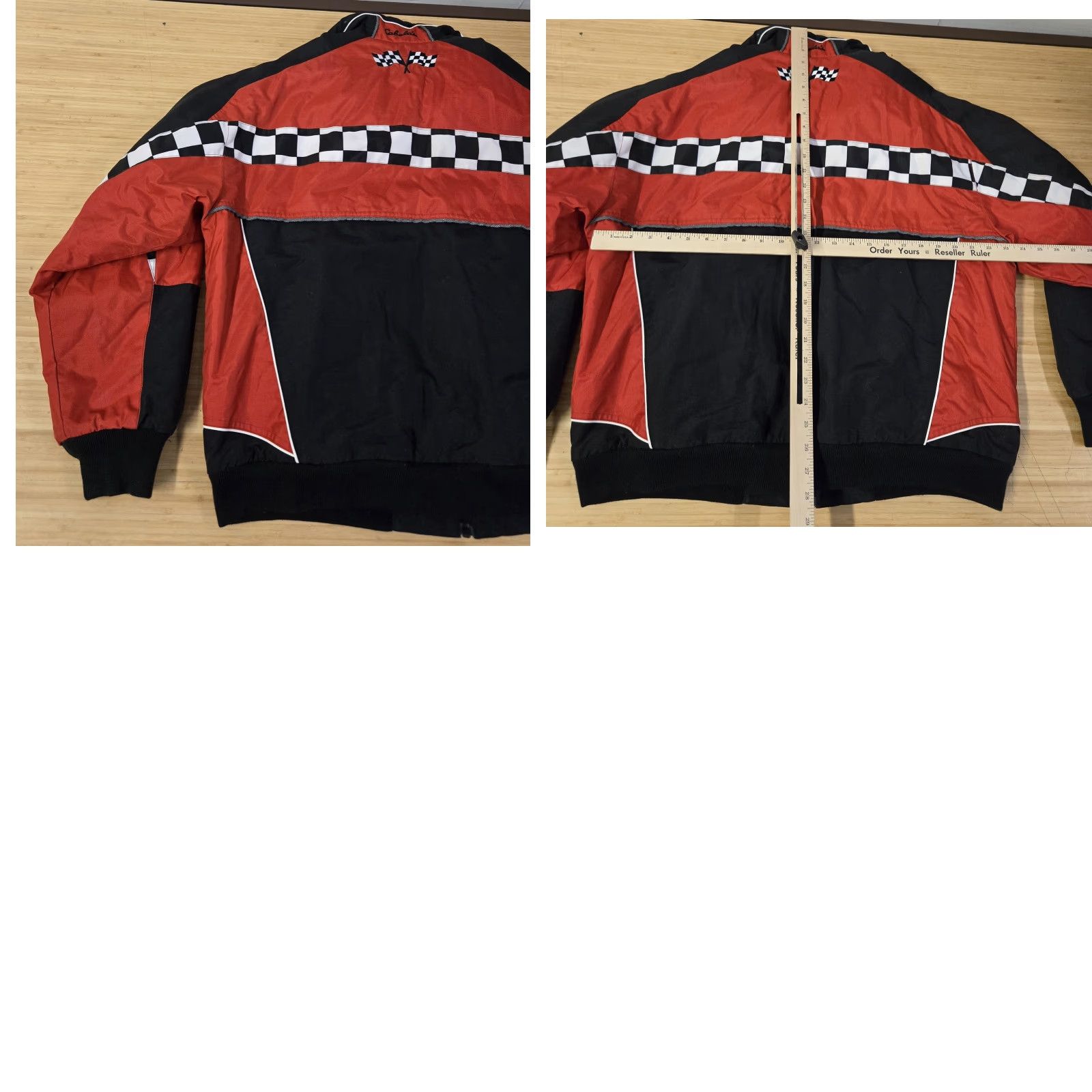 Vintage Cabela's Jacket Mens Large Red Racing Checkered Outdoor Gear Full Zip Nylon Size US L / EU 52-54 / 3 - 8 Thumbnail