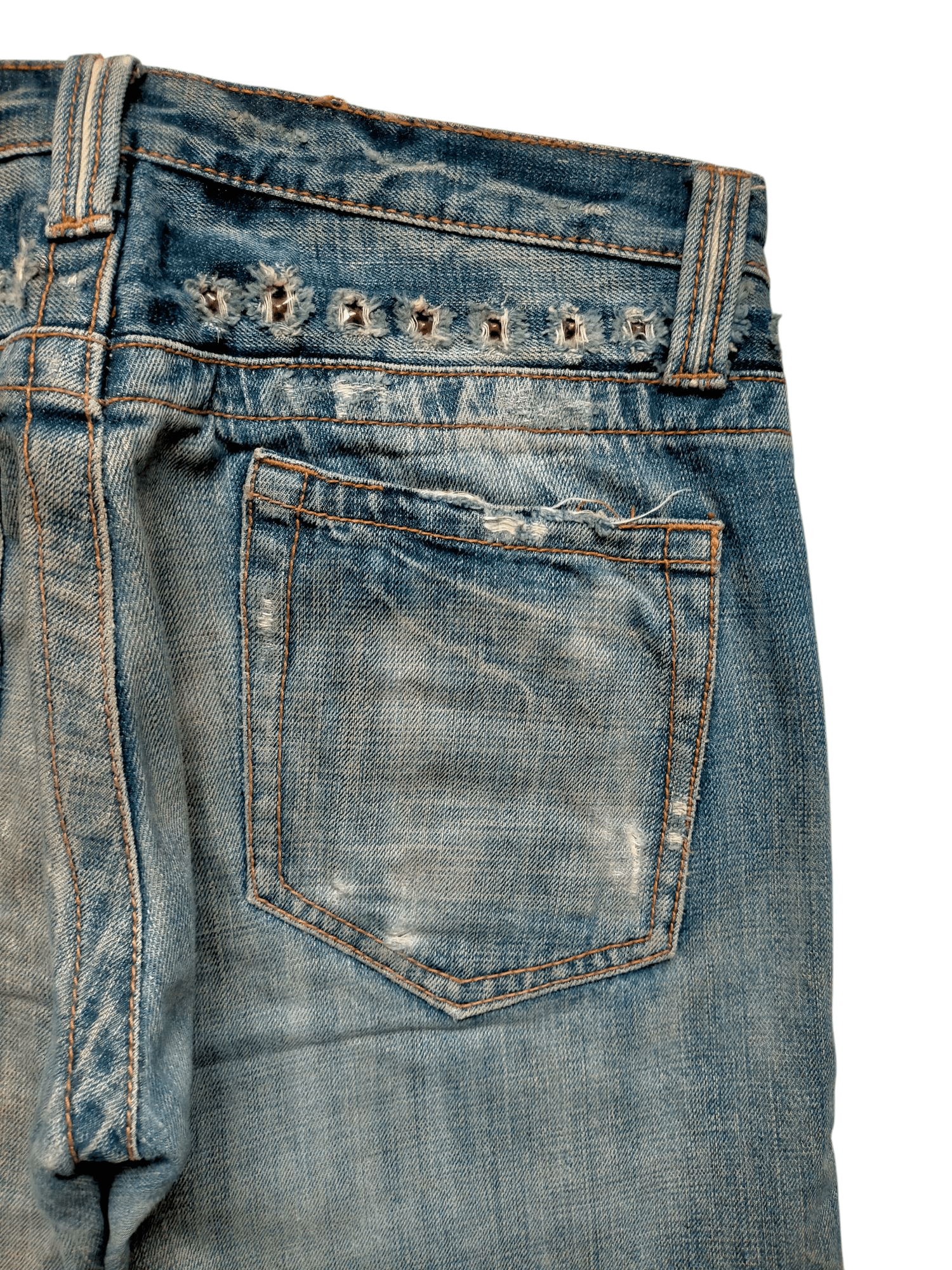 If Six Was Nine × Japanese Brand Ozz First Pin Ball Japan Stude Punk Style Denim Pants Size US 32 / EU 48 - 13 Thumbnail