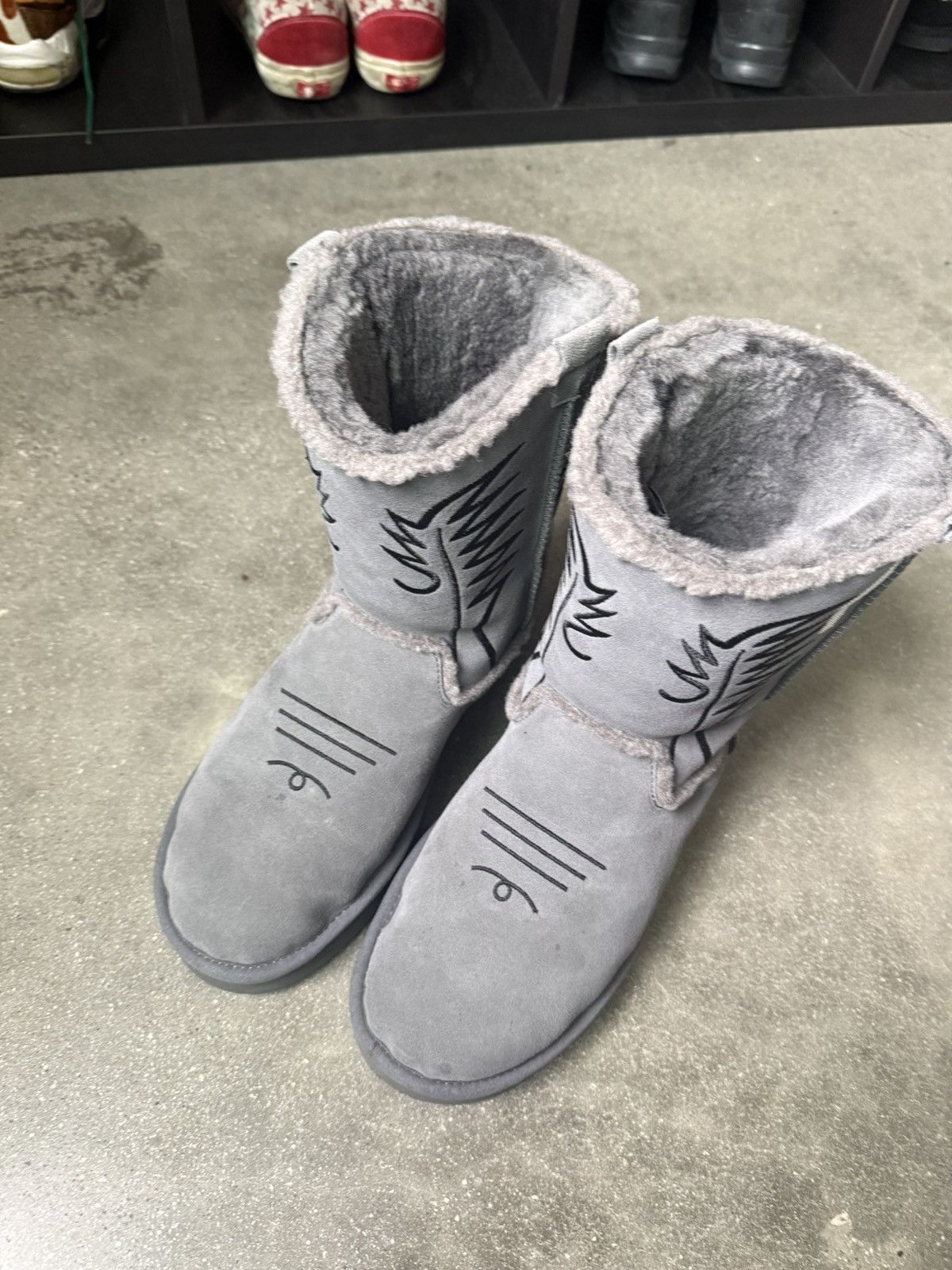 Other Grey 1199 Bazo cowboy hug boots (UGG) [second release] Size US 11 / EU 44 - 7 Thumbnail
