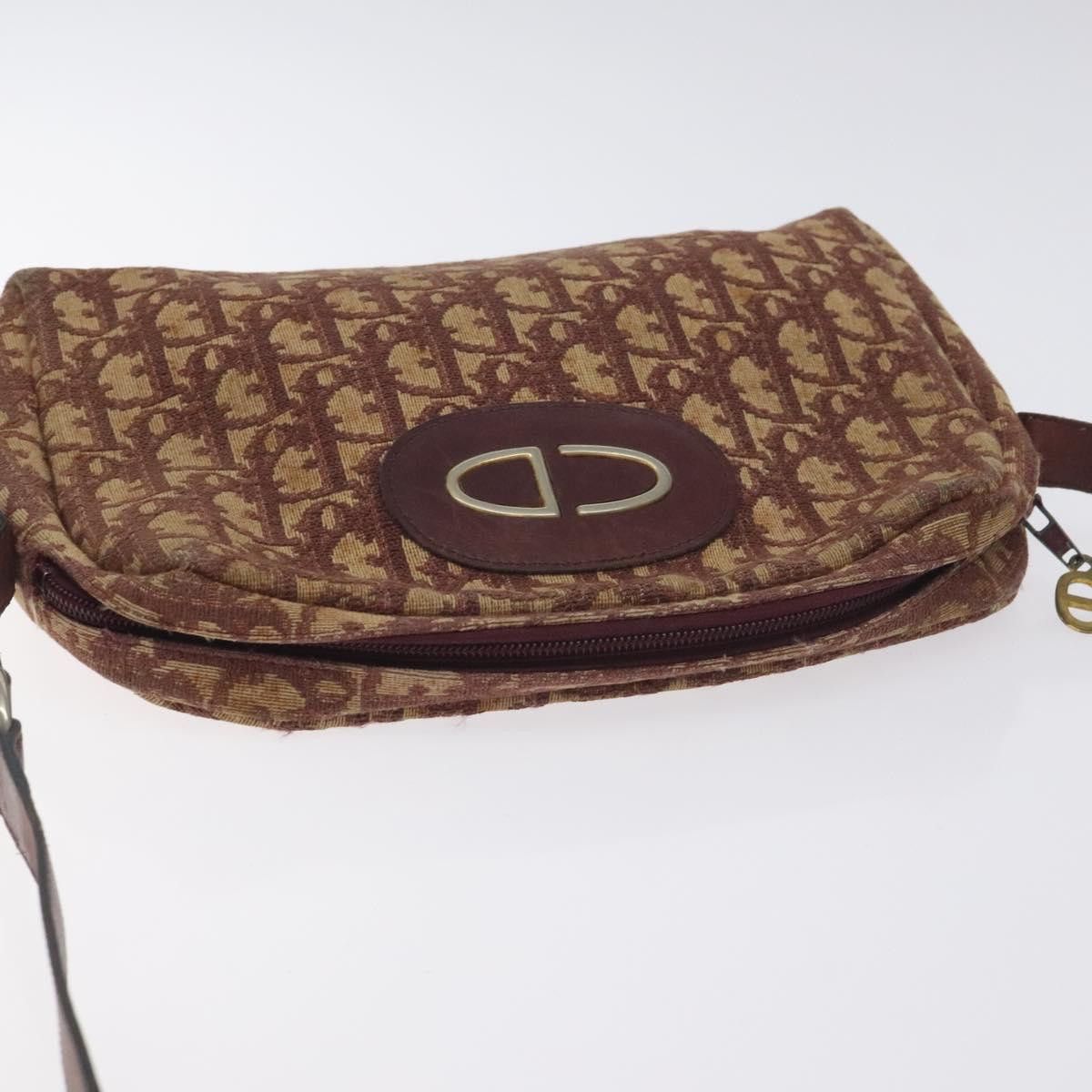 Dior DIOR Trotter Canvas Shoulder Bag Red Size ONE SIZE - 6 Thumbnail