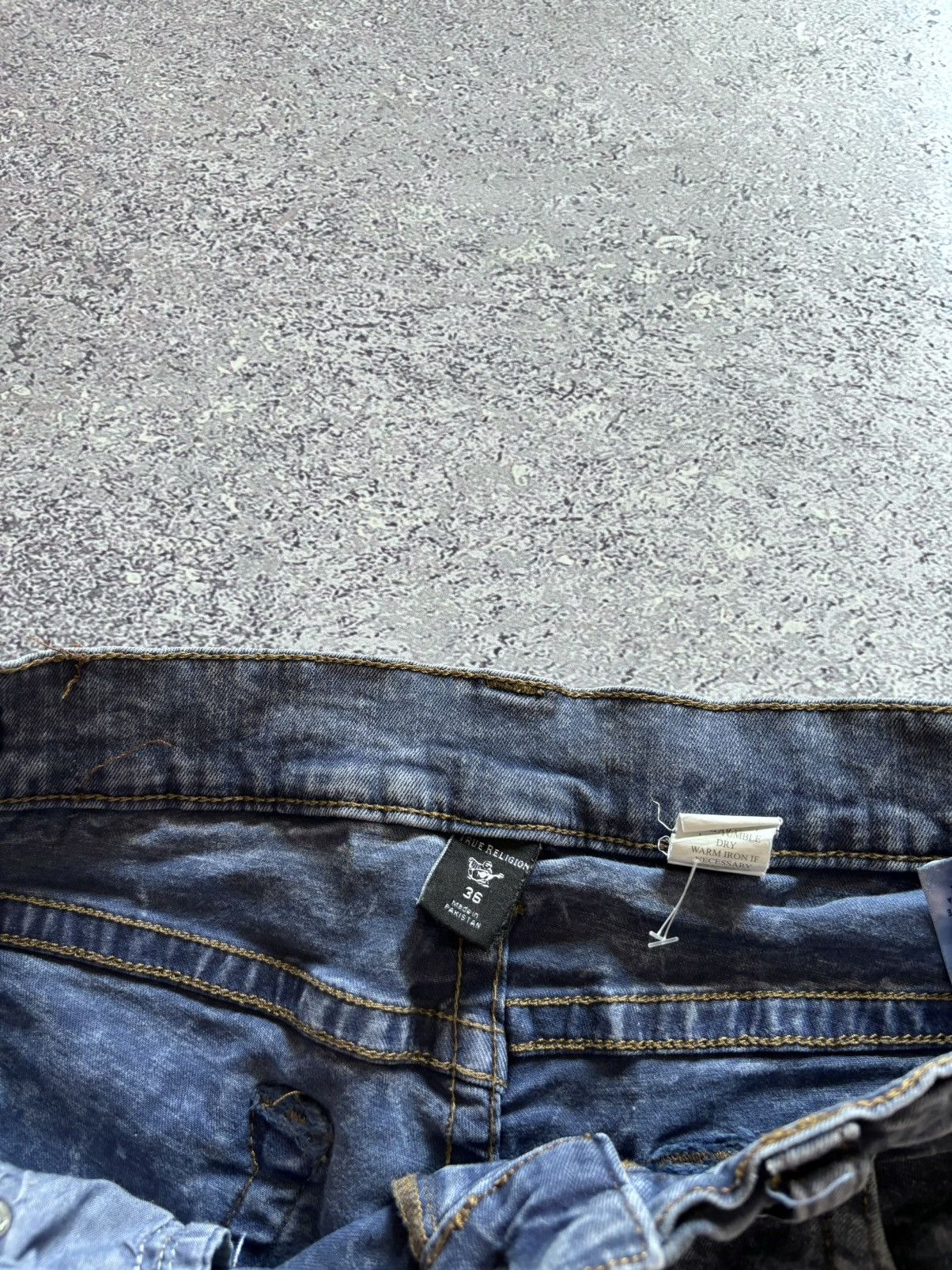 Japanese Brand × True Religion × Vintage Vintage Y2K True Religion Jeans Chief Keef Style USA Washed Size US 36 / EU 52 - 6 Thumbnail