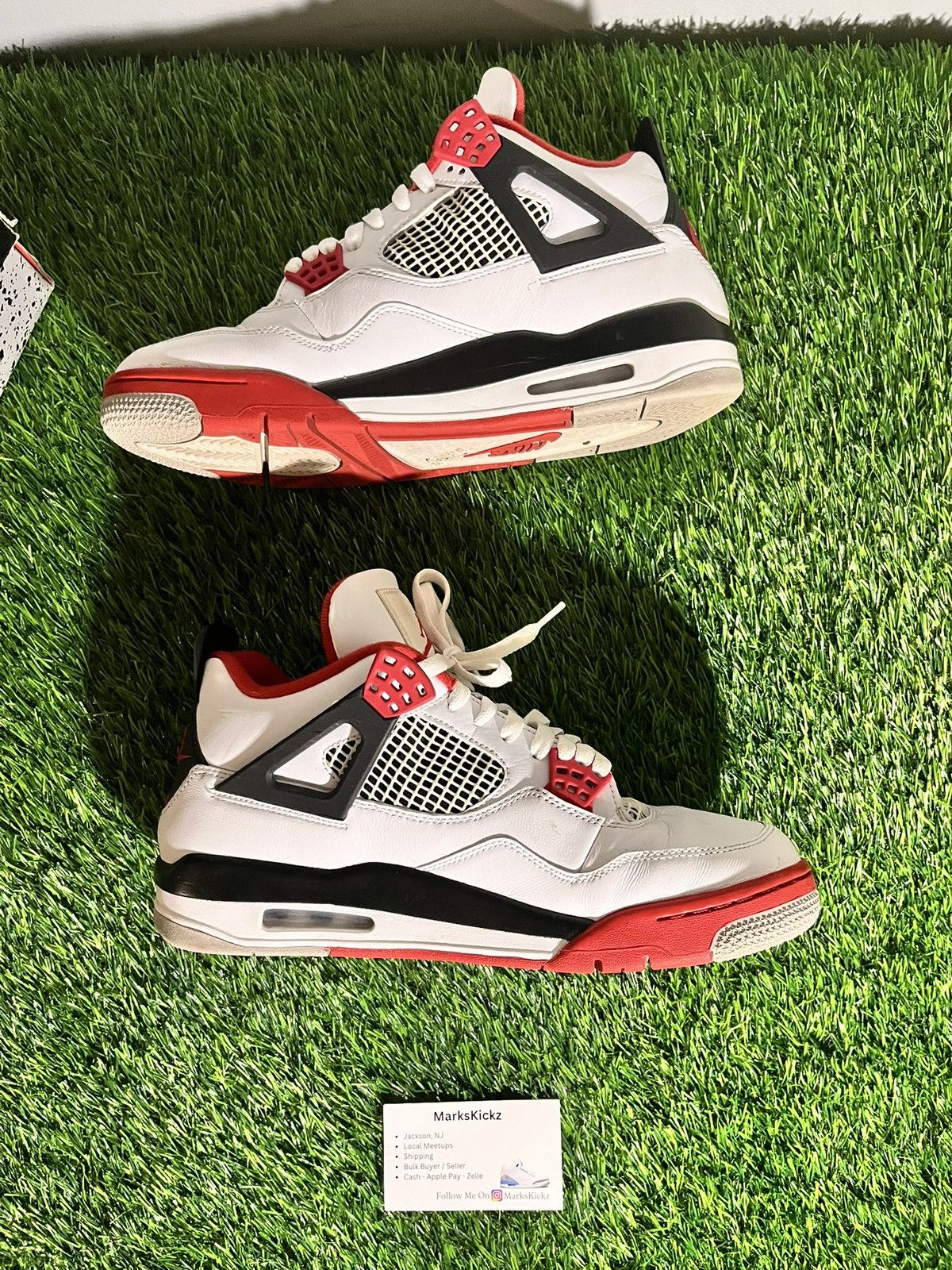 Jordan Brand air jordan 4 retro fire red size 10.5 Size US 10.5 / EU 43-44 - 4 Thumbnail