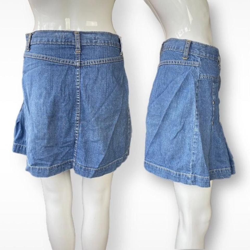 Other Denim Tennis Skirt Y2K Size 26" / US 2 / IT 38 - 2 Thumbnail