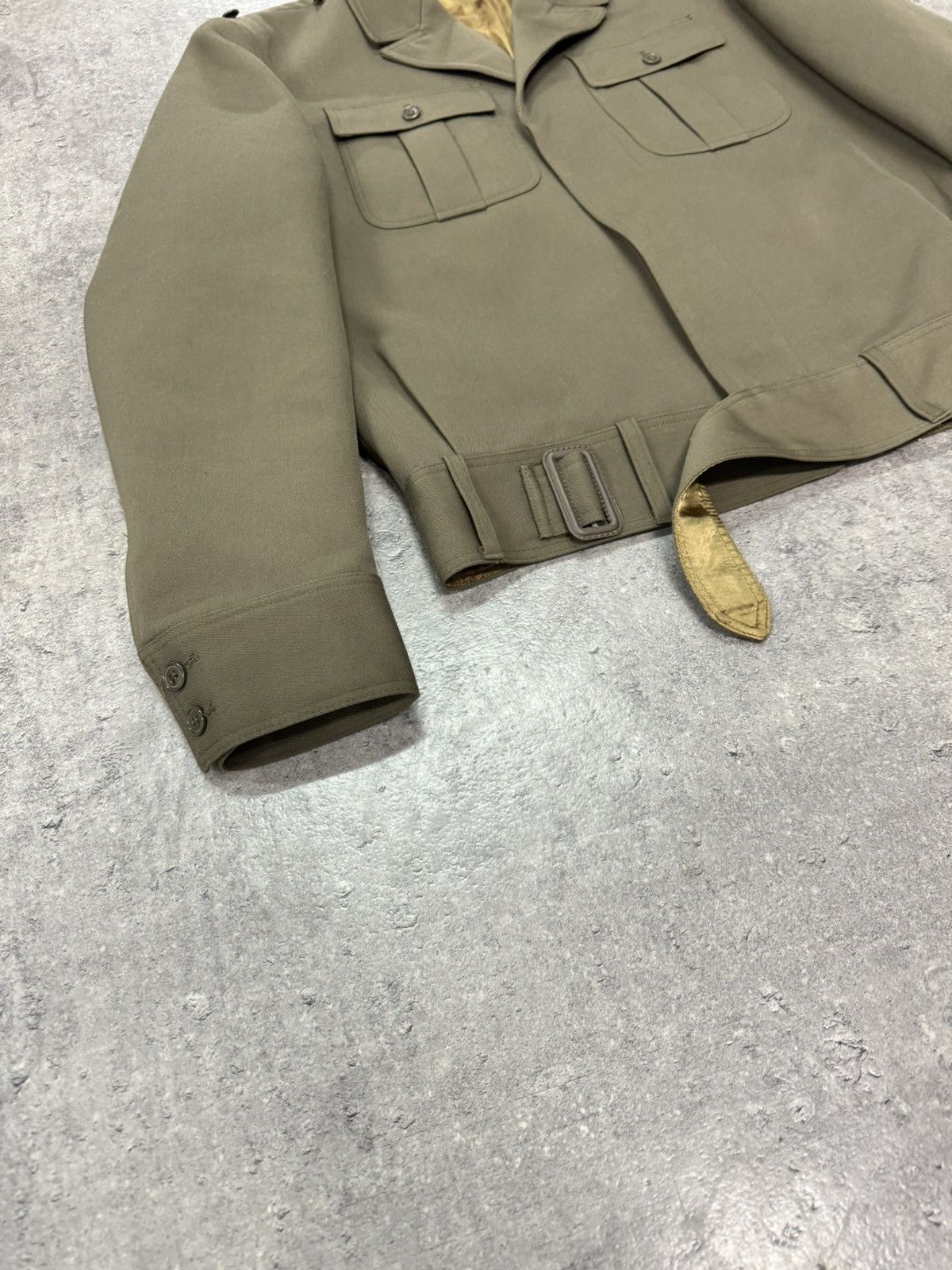 Japanese Brand ᶠᵃⁿᶜʸᵍᵘʸ 90s Military Jacket Wool Blend Boxy Vintage Polizei Size US M / EU 48-50 / 2 - 2 Thumbnail