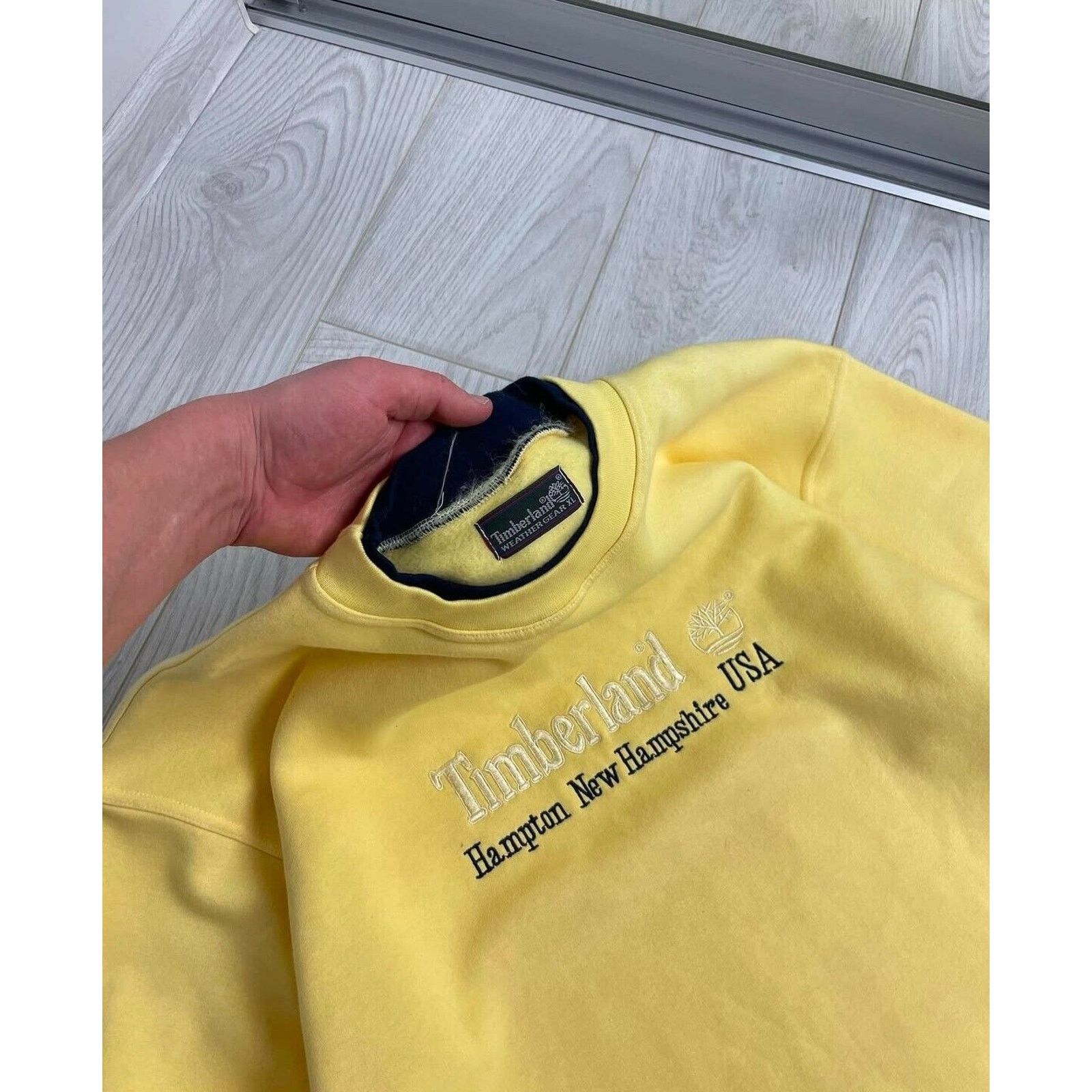 Timberland Vintage Timberland Crewneck Sweatshirt Yellow Embroidered XL Size US XL / EU 56 / 4 - 5 Thumbnail