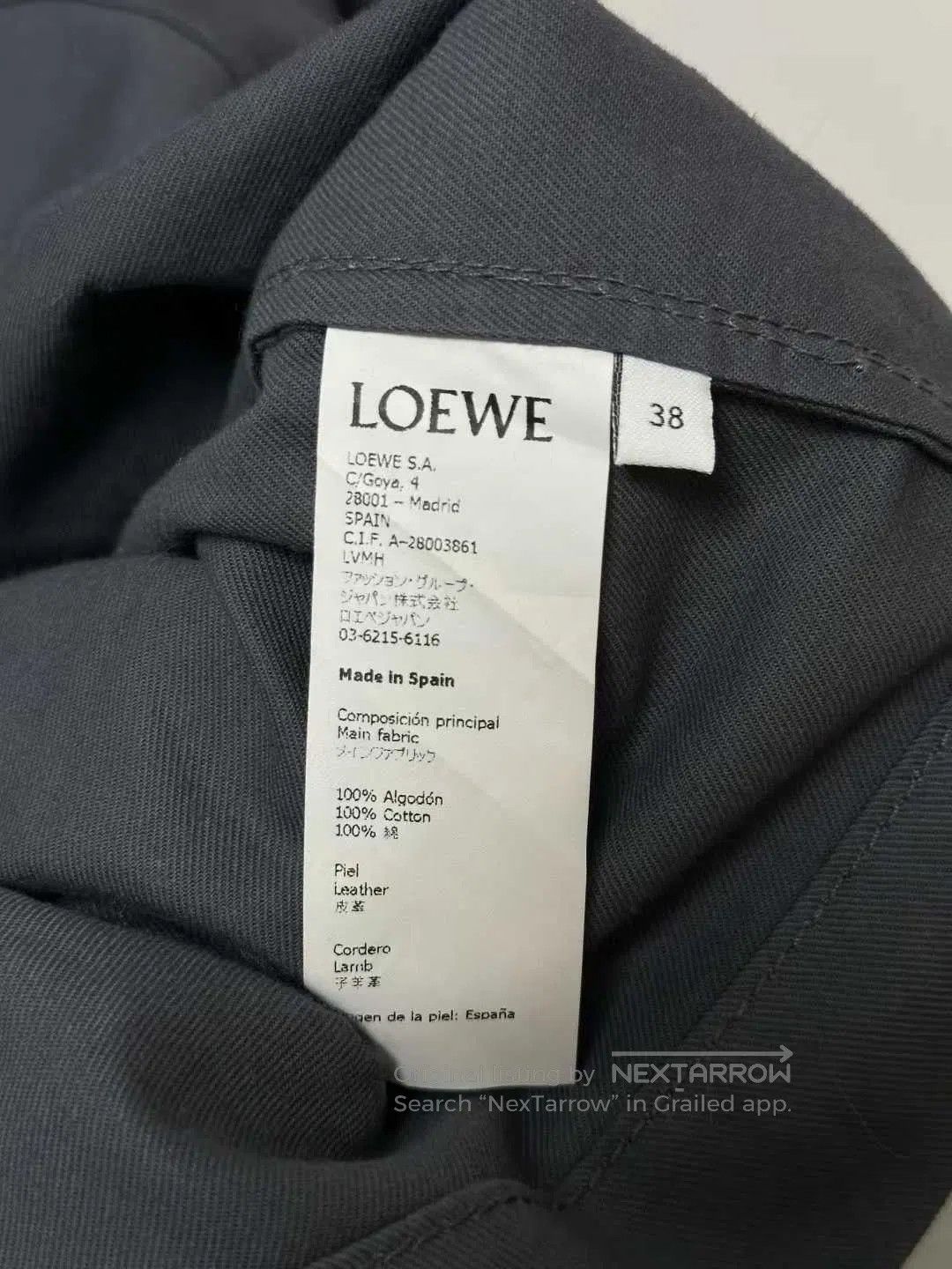 Loewe Loewe Leather Logo Patch Short Jacket. Size S / US 4 / IT 40 - 5 Thumbnail
