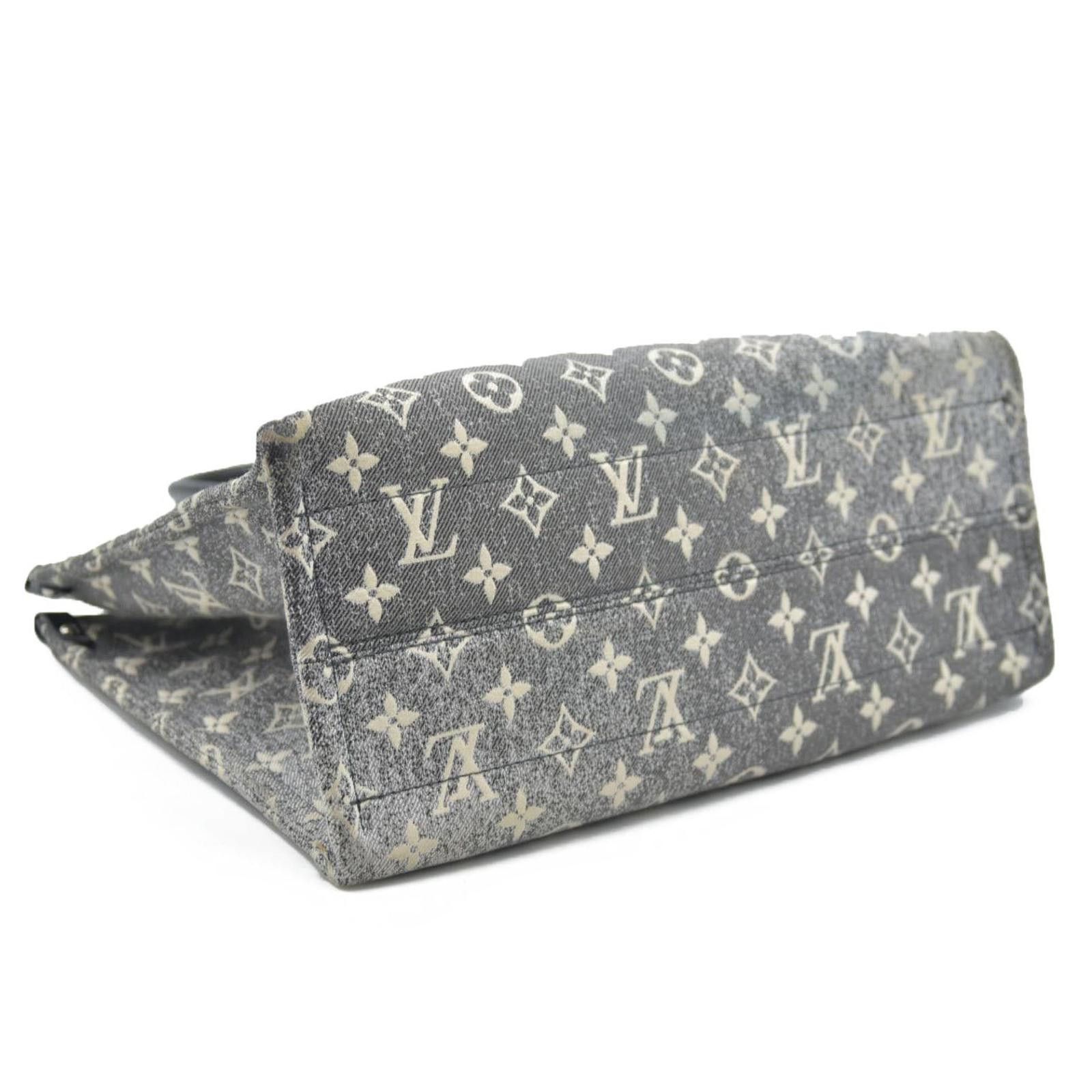 Louis Vuitton Louis Vuitton Monogram Jacquard Denim Onthego MM Black Size ONE SIZE - 5 Thumbnail