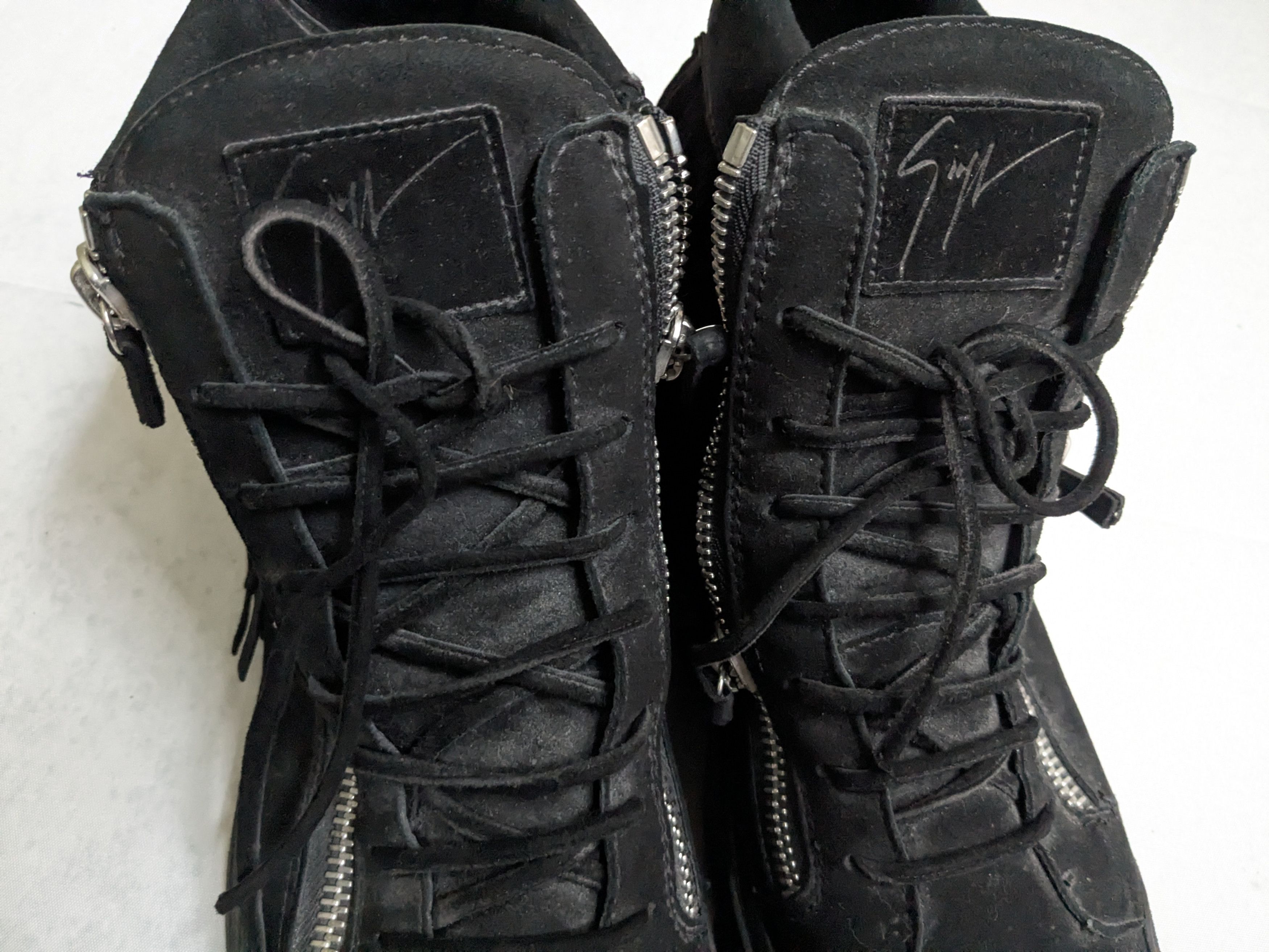Giuseppe Zanotti Giuseppe Zanotti Sneakers Black Suede Fringe 11 44 High Tops Size US 11 / EU 44 - 2 Thumbnail