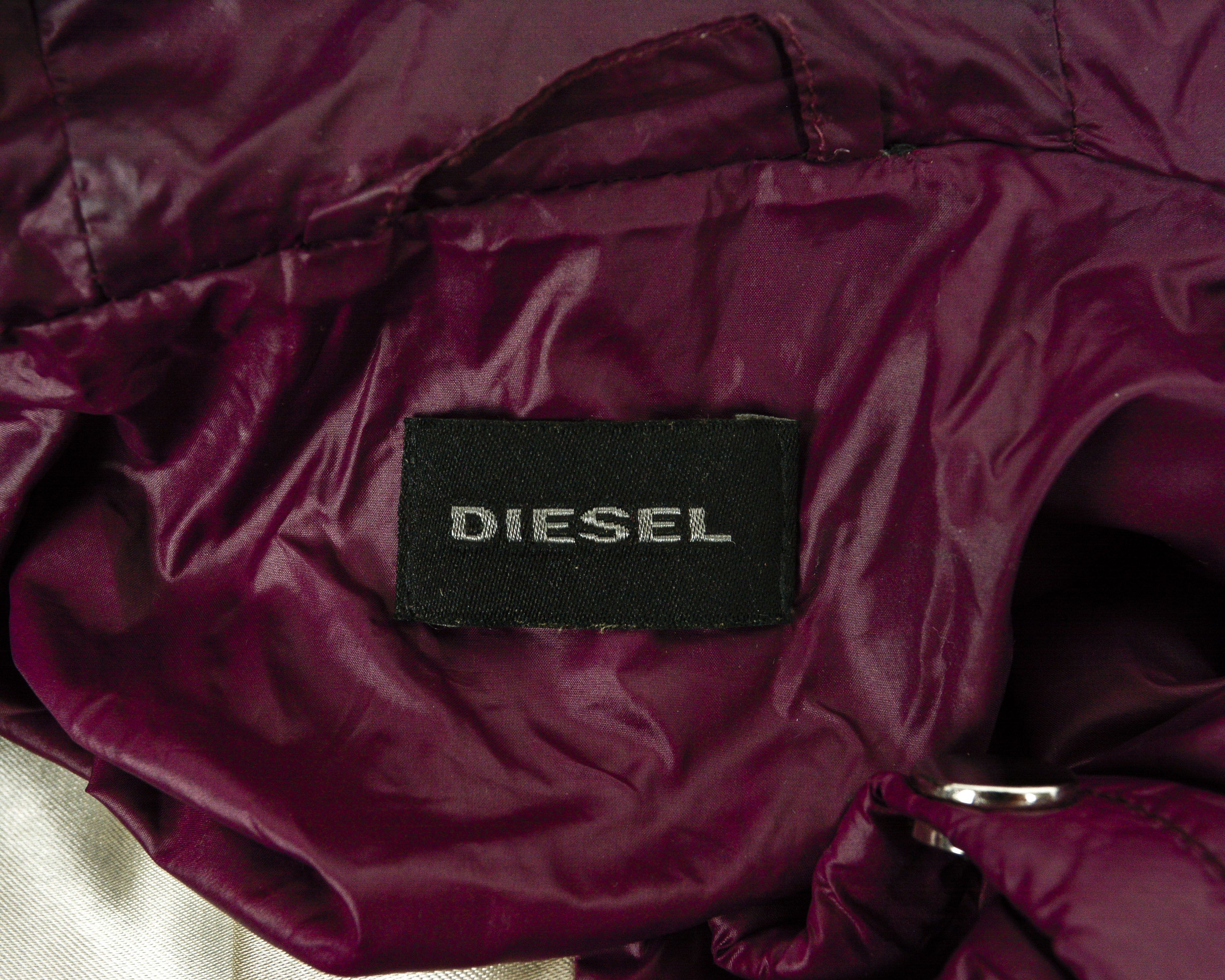 Diesel Mens S Insulated Down Puffer Jacket Coat Parka Hooded Padded Size US S / EU 44-46 / 1 - 4 Thumbnail