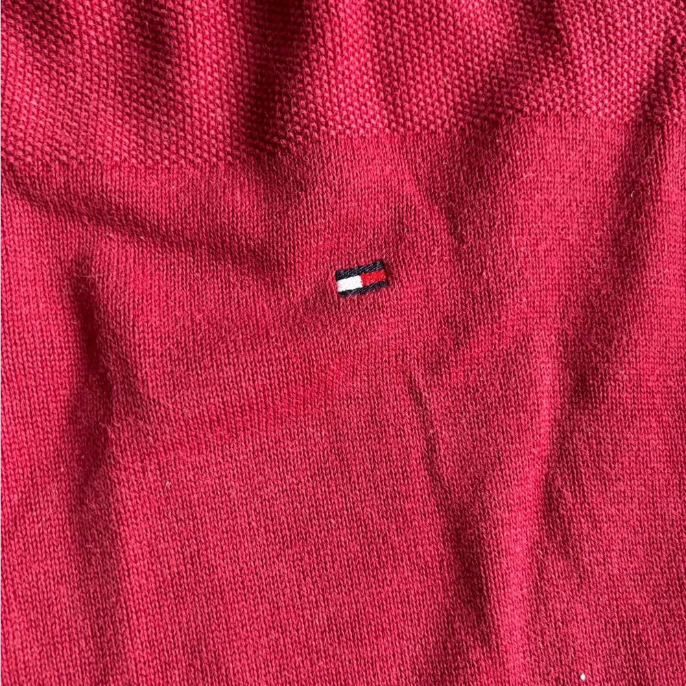 Tommy Hilfiger Tommy Hilfiger Red Quarter Zip Sweater Size US XXL / EU 58 / 5 - 3 Thumbnail