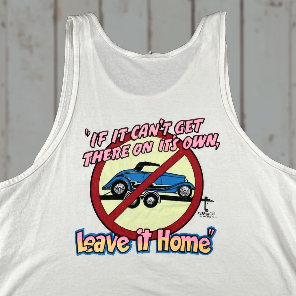 Vintage VINTAGE Route 66 Americas Highway Muscle Cars Tank Top Shirt XL White Size US XL / EU 56 / 4 - 1 Thumbnail