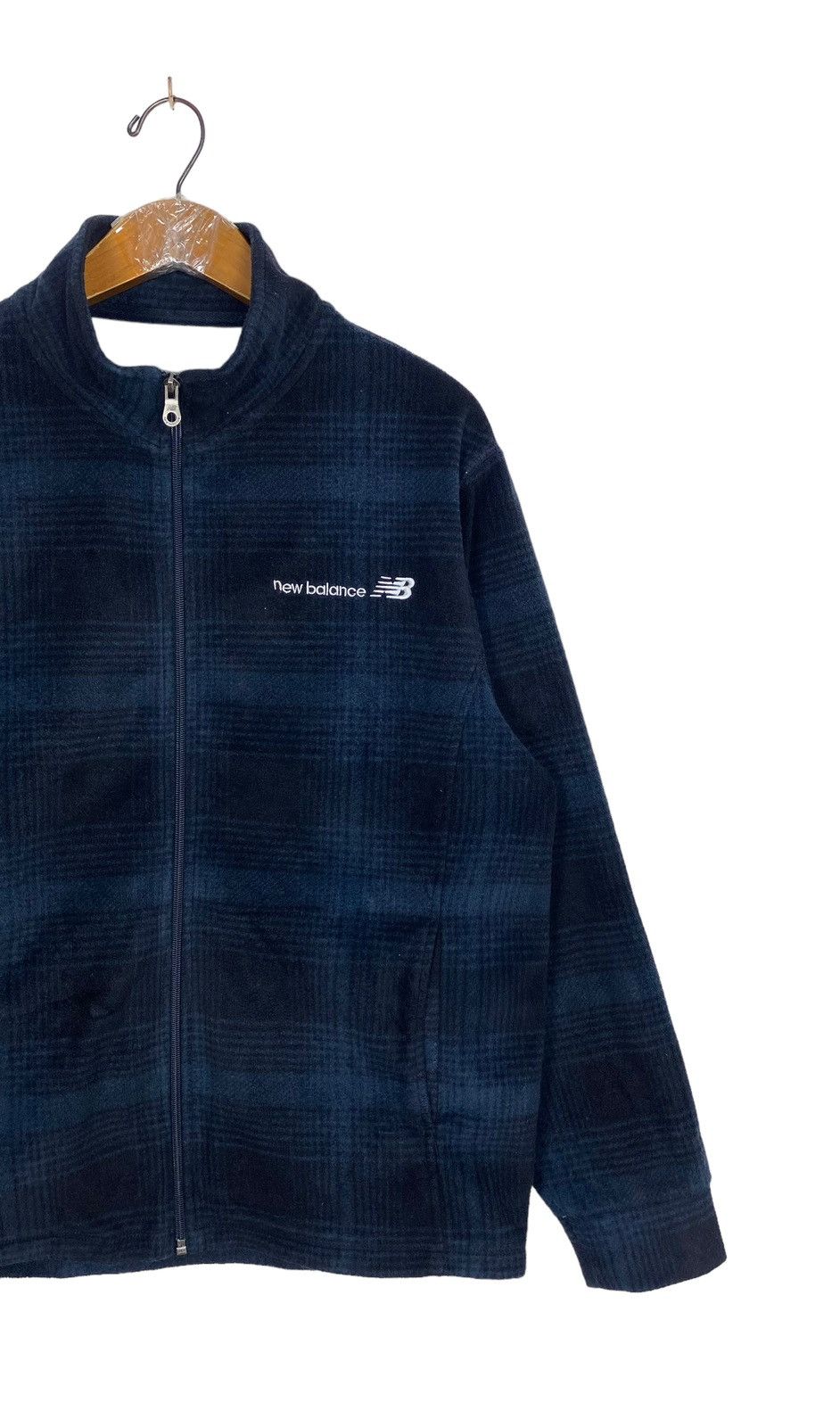 New Balance Rare‼️ New Balance Zipper Fleece Checked Pattern Size US M / EU 48-50 / 2 - 3 Thumbnail