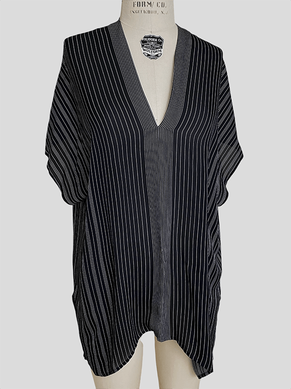 Vince V neck silk stripe tunic Size M / US 6-8 / IT 42-44 - 1 Thumbnail