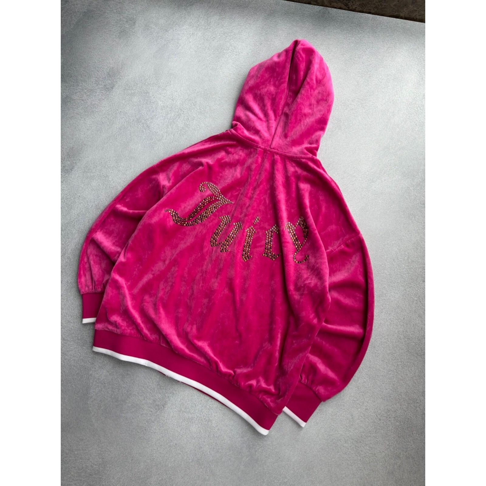 Juicy Couture VTG Juice Couture Pink Velour Woman Tracksuit Size S / US 4 / IT 40 - 6 Thumbnail