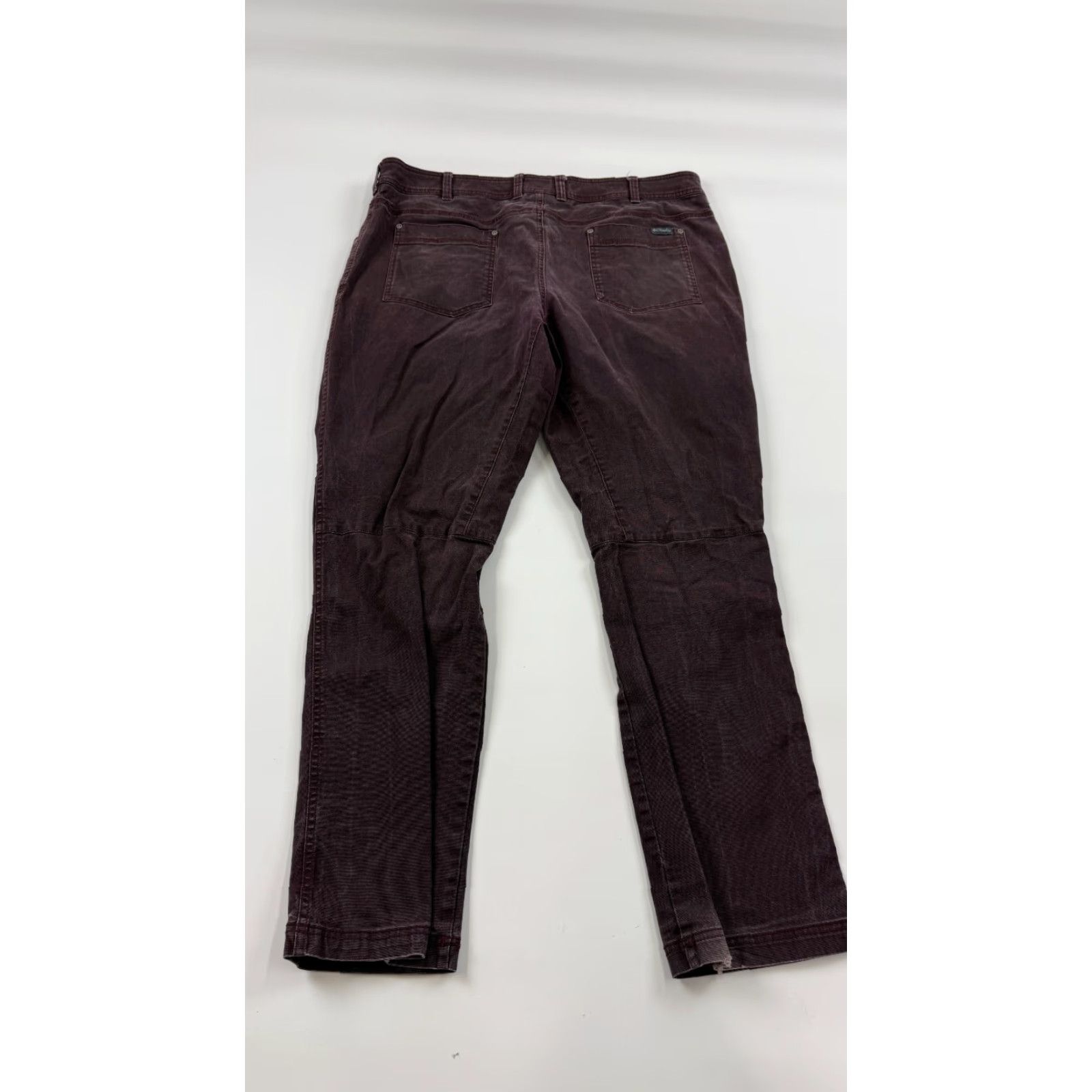 Vintage Columbia Slim Straight Fit Chino Pants Mens 40x32 Purple Flat Front Casual Preppy Size US 40 / EU 56 - 2 Thumbnail