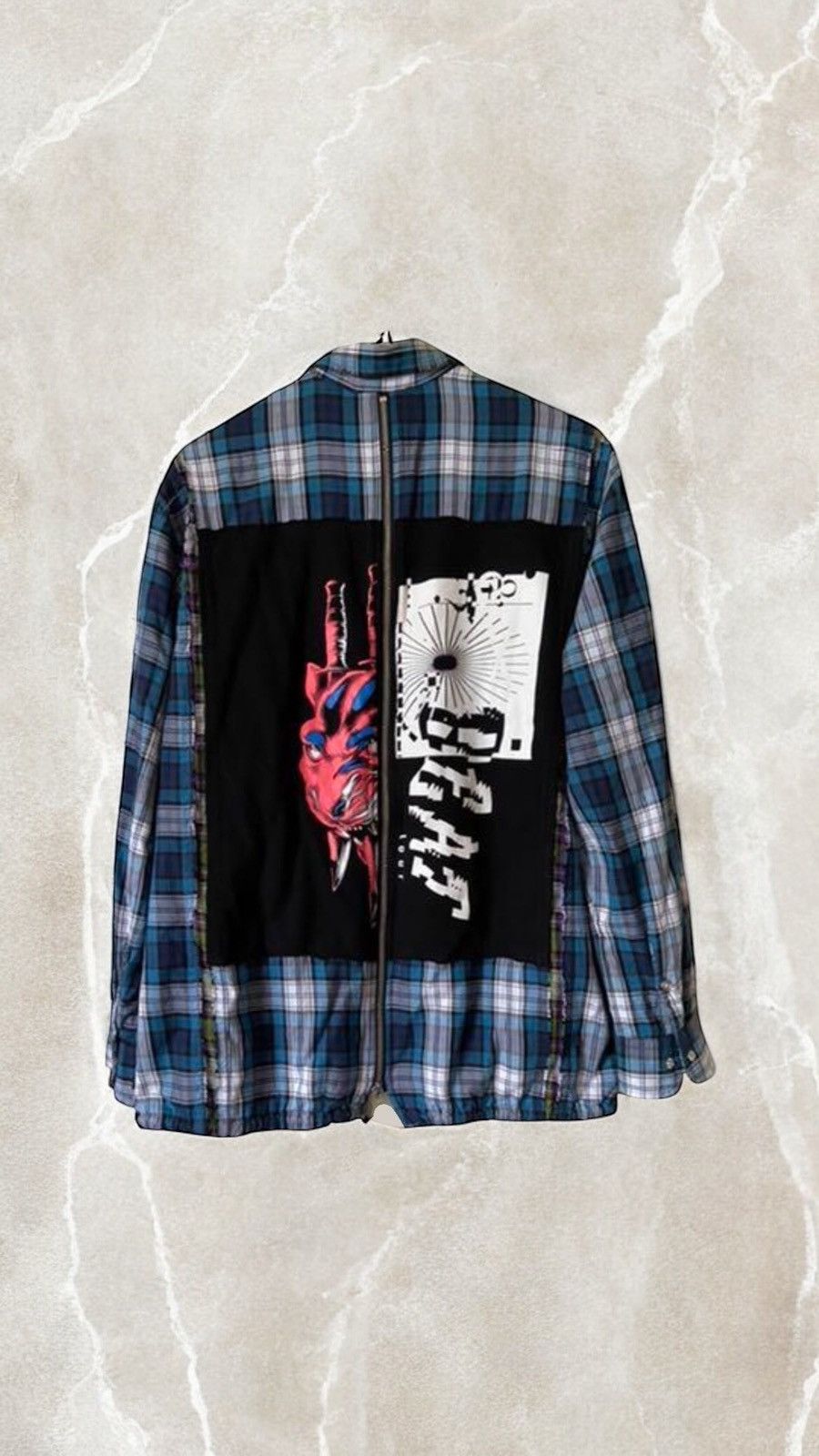 Diesel × Vintage DIESEL PATCHWORK CHECKED Plaid Shirt Artwork y2k Flannel Size US M / EU 48-50 / 2 - 1 Thumbnail